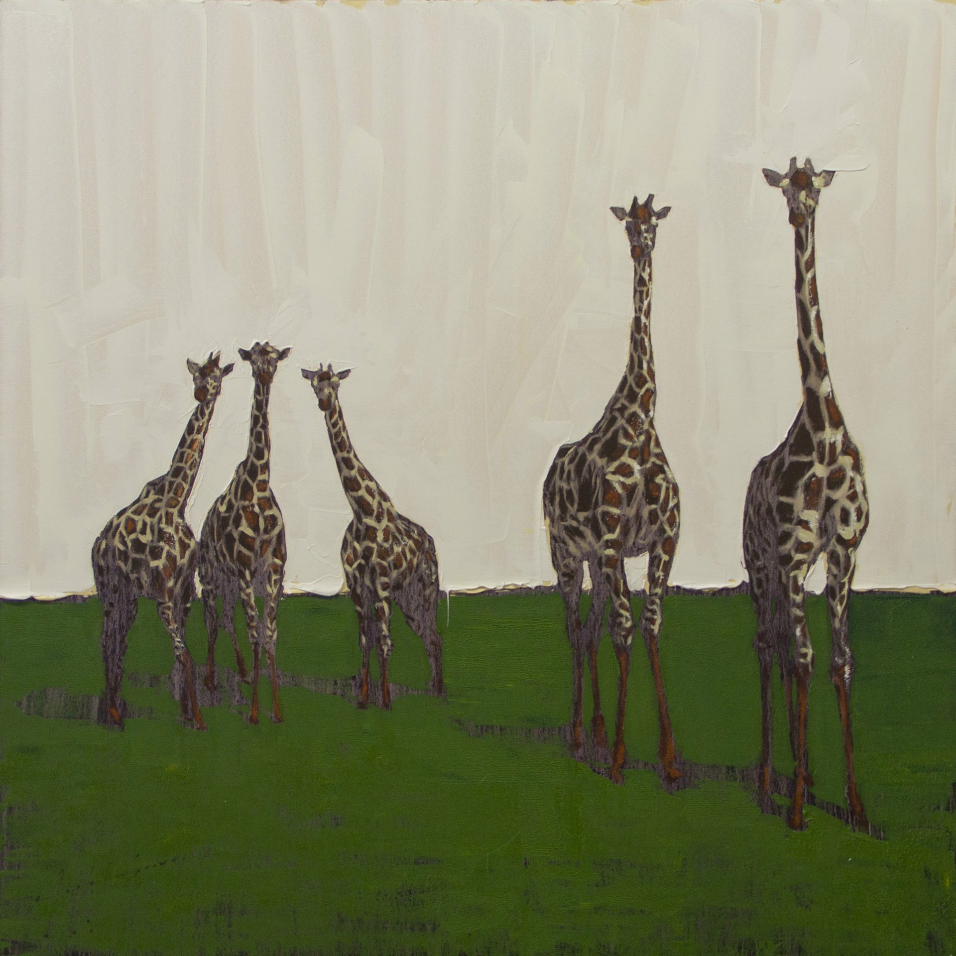 Giraffe In The Field by Josh Brown