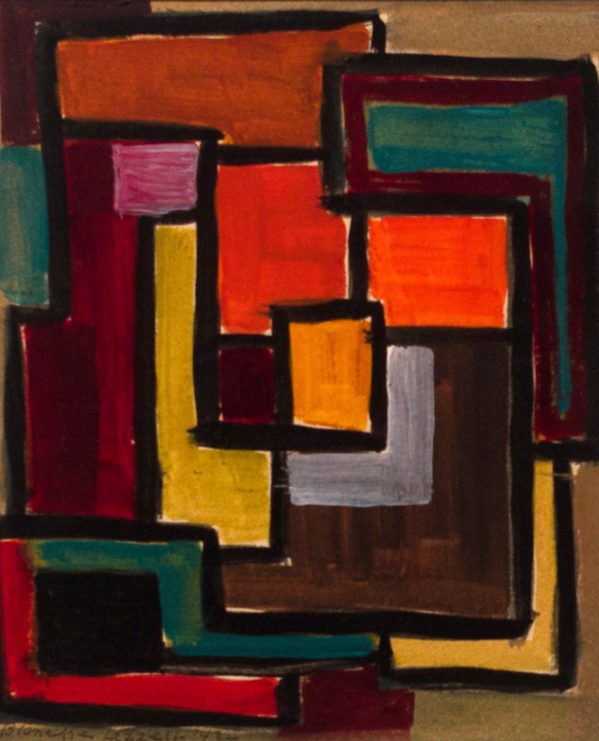 Untitled, multi squares by Blanche Lazzell