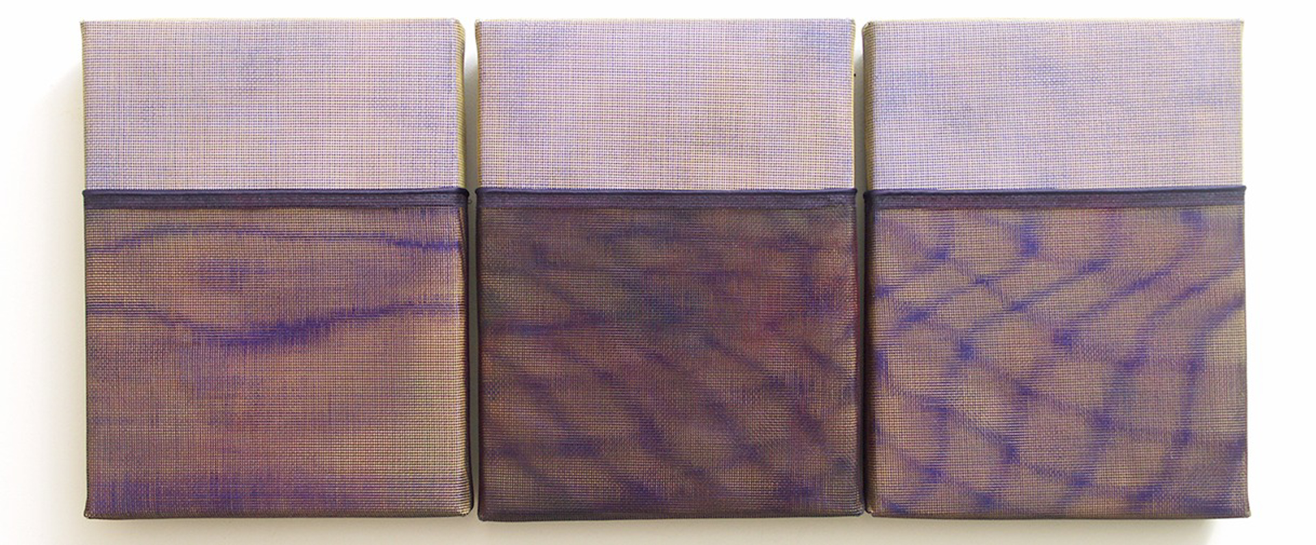 Tangled Up in Blue (triptych) by Joan Konkel
