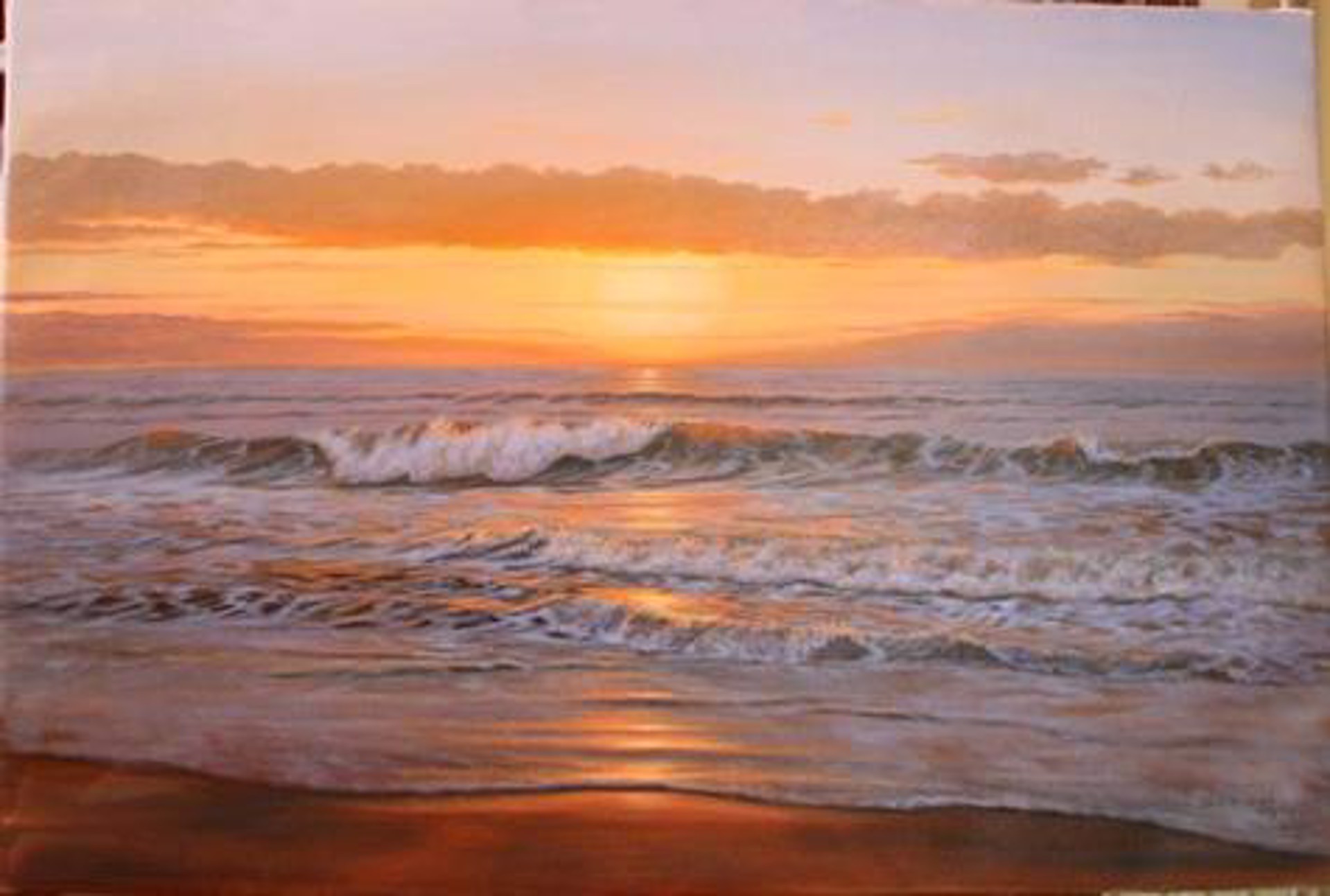 Morning Sunrise Surf by Douglas Grier