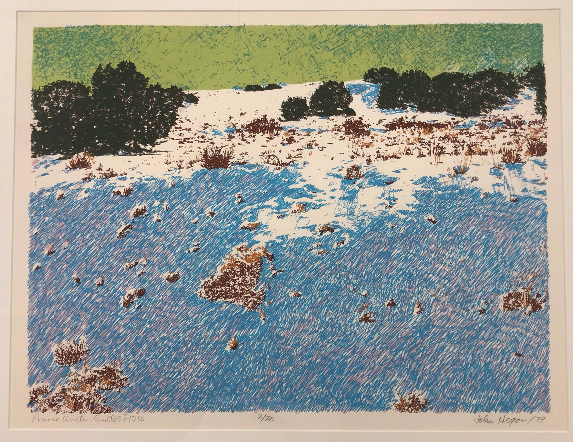 Prairie Winter, Cerrillos Flats by John Hogan