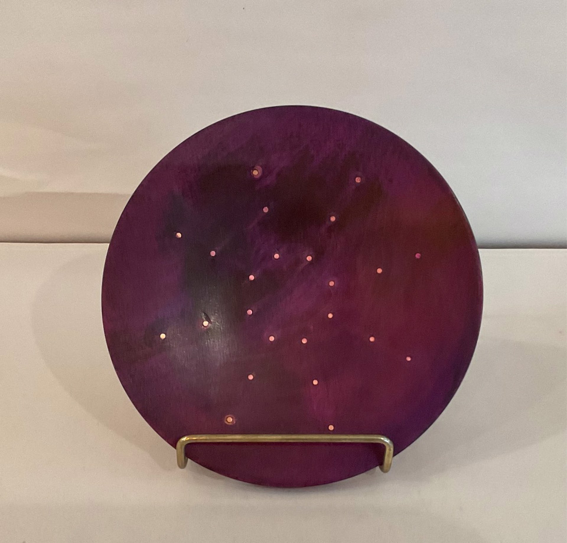 Purple Small plate by Bill Jefferson