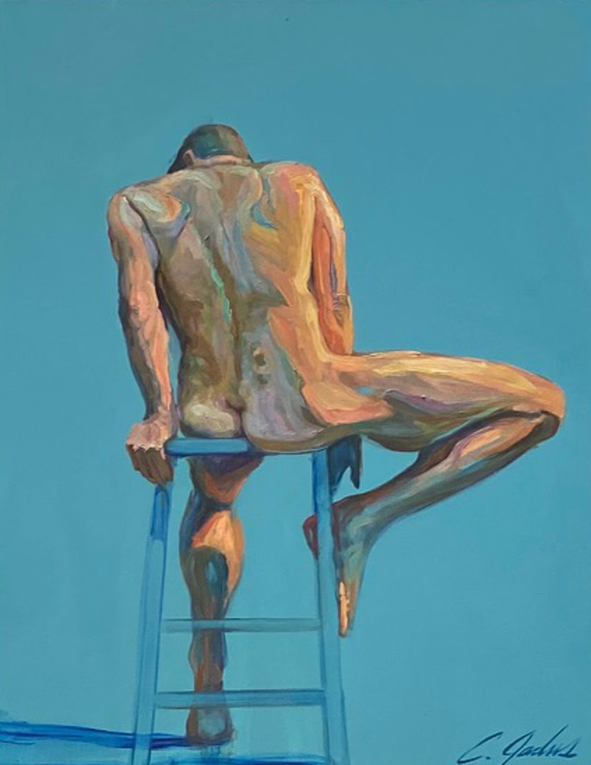 Blue Nude 7 by Carrie Jadus