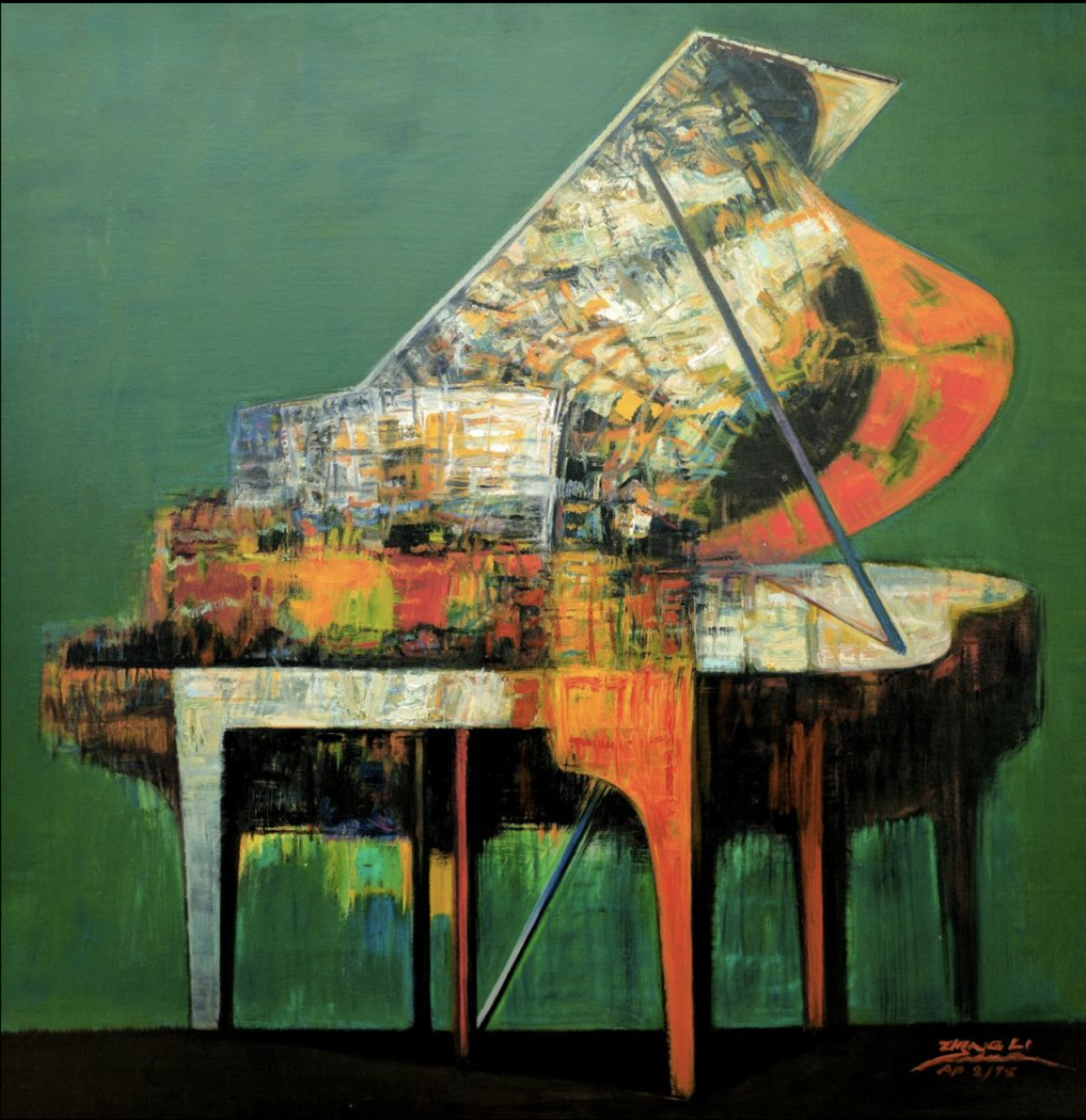 Piano Green by ZHENG LI