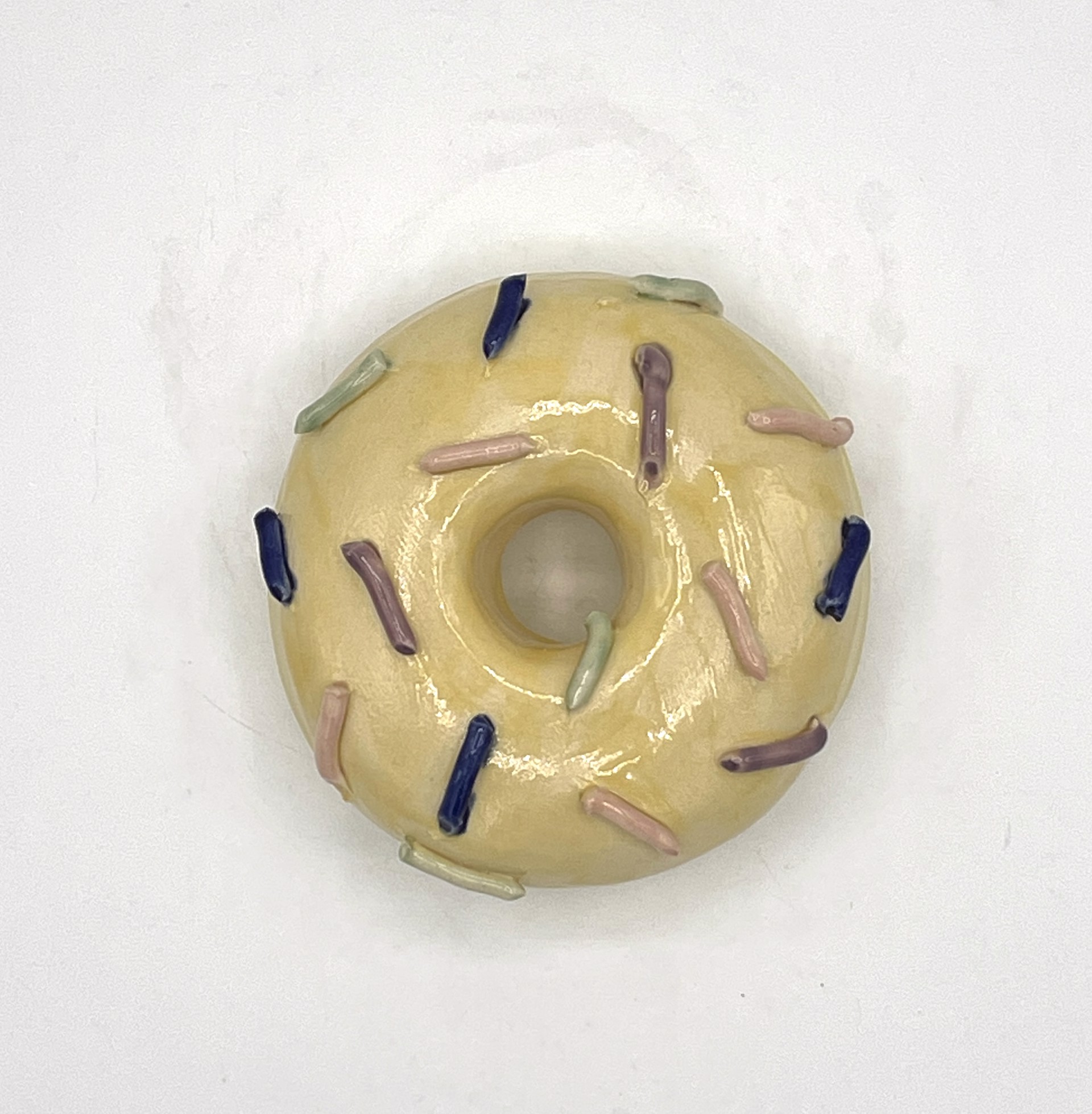 Lemon Donut with Rainbow Sprinkles by Liv Antonecchia