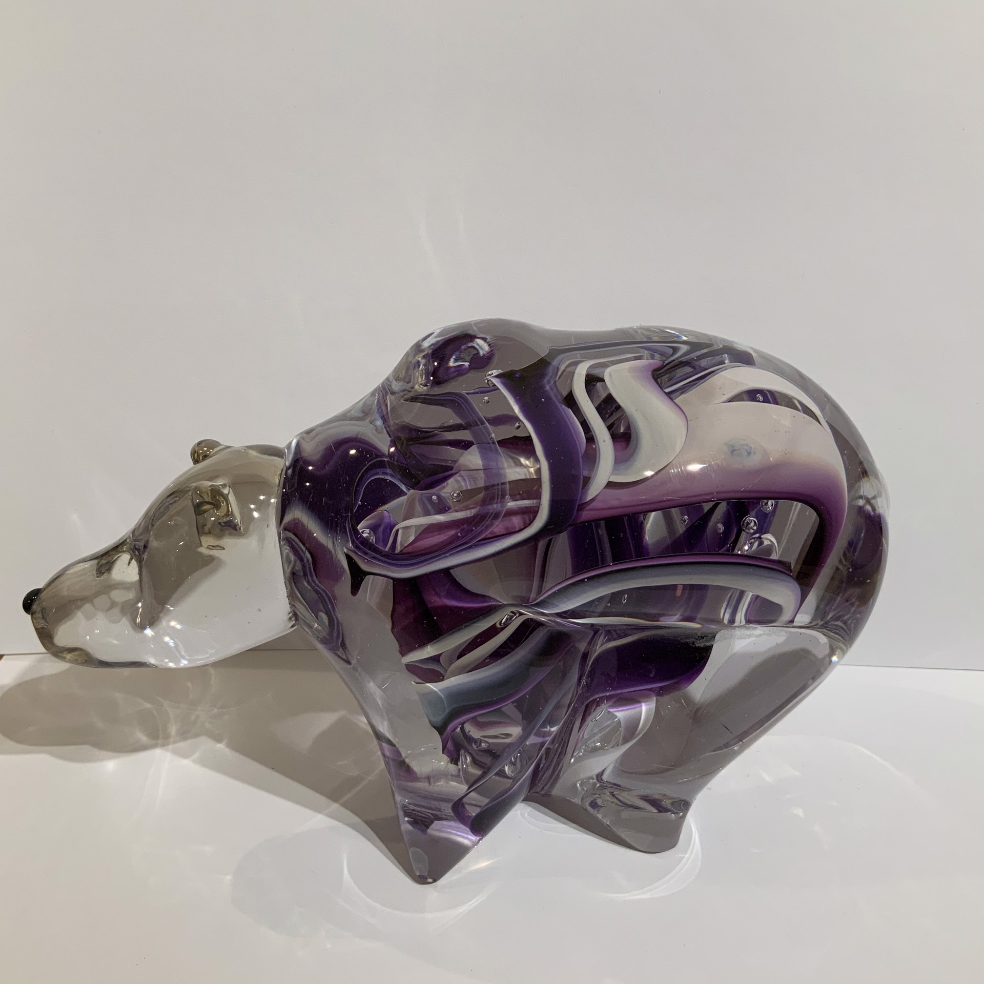 Glass Bear Purple #5 by Hayden MacRae