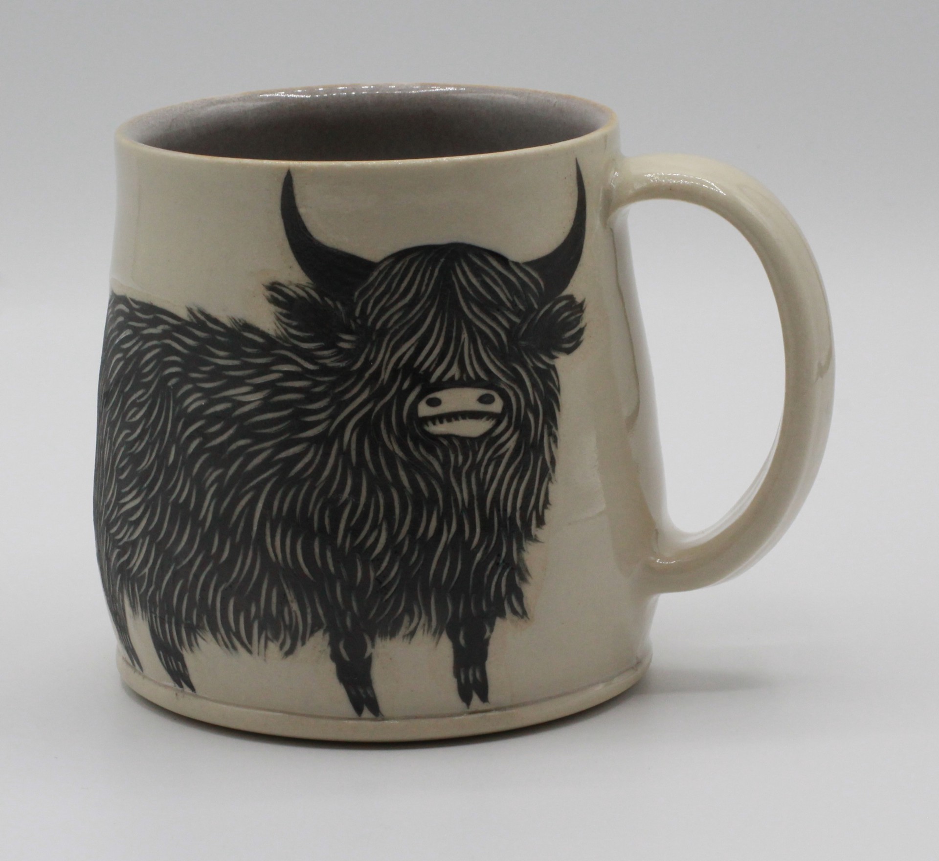 Highland Cow Handle Mug by Christine Sutton