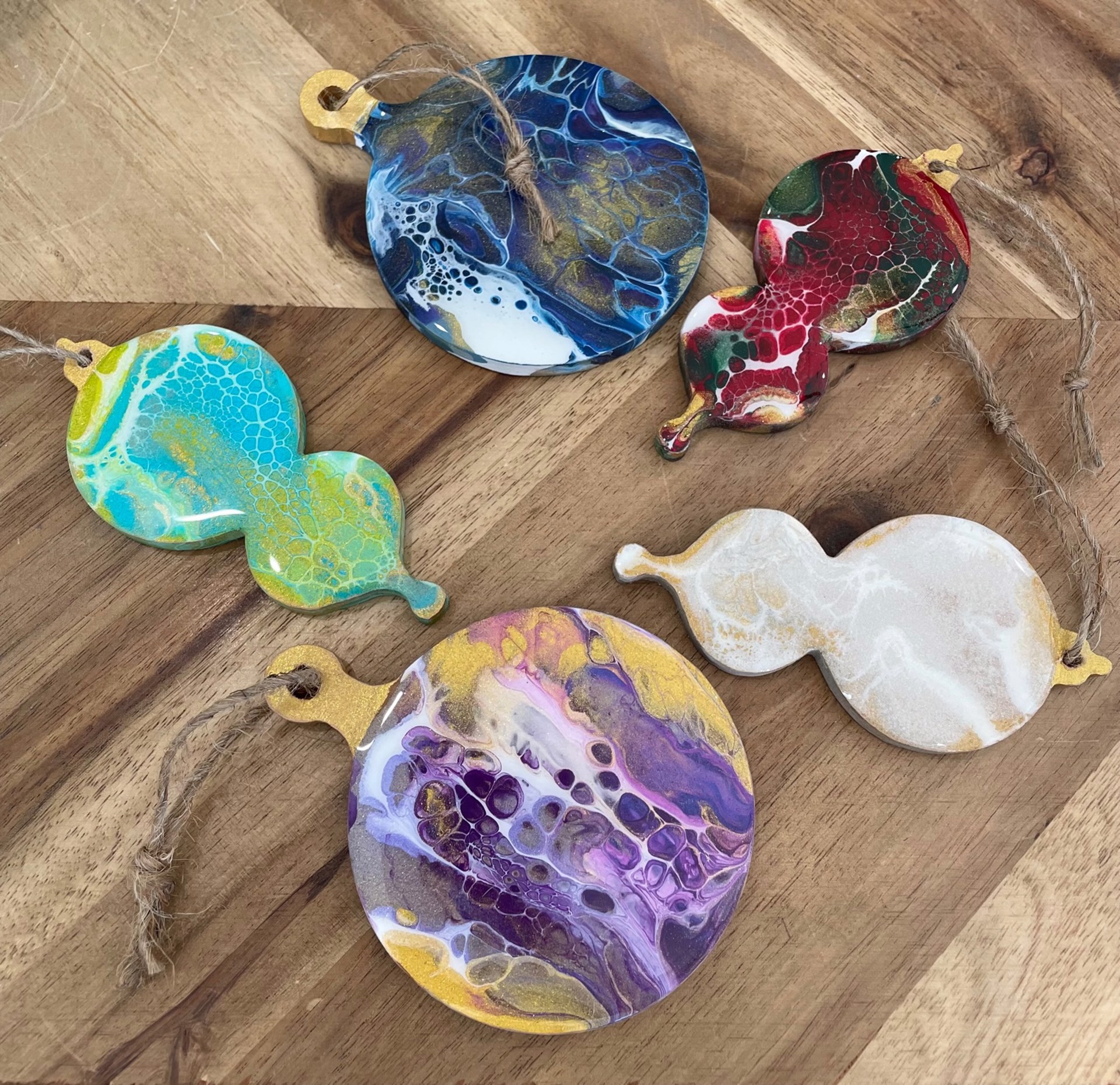 Poured Ornaments by Alisa Butler