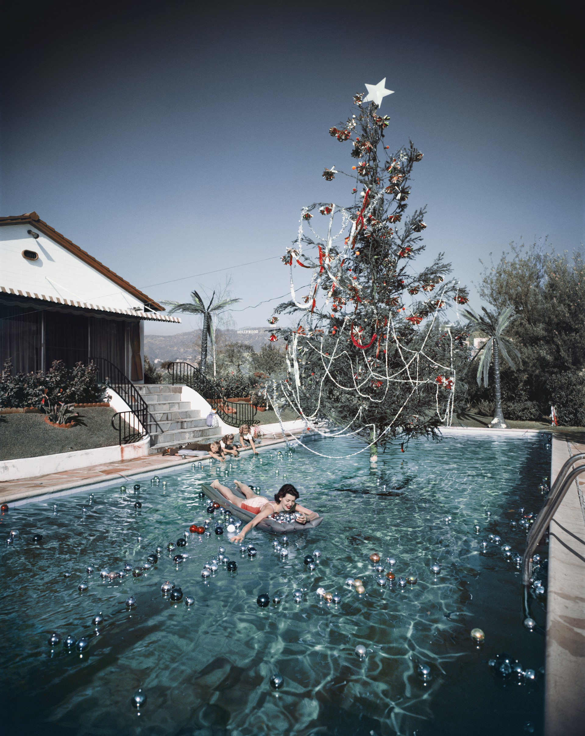 Christmas Swim by Slim Aarons