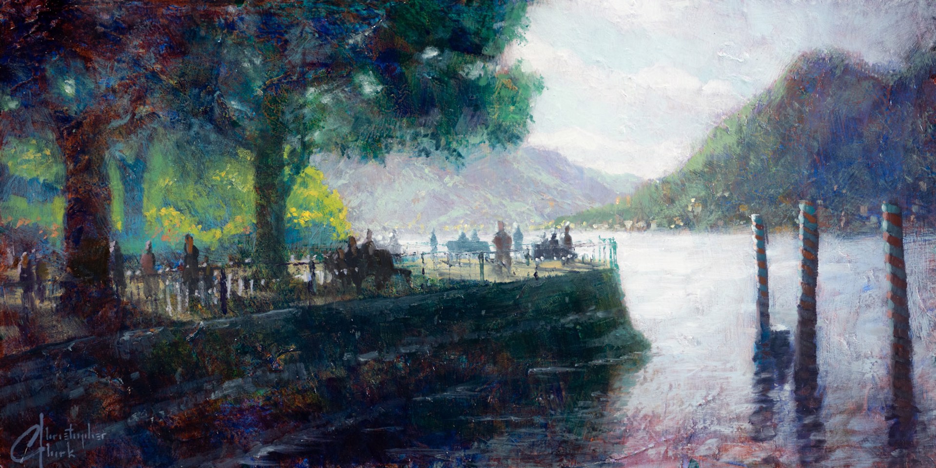 Lake Como Dock by Christopher Clark