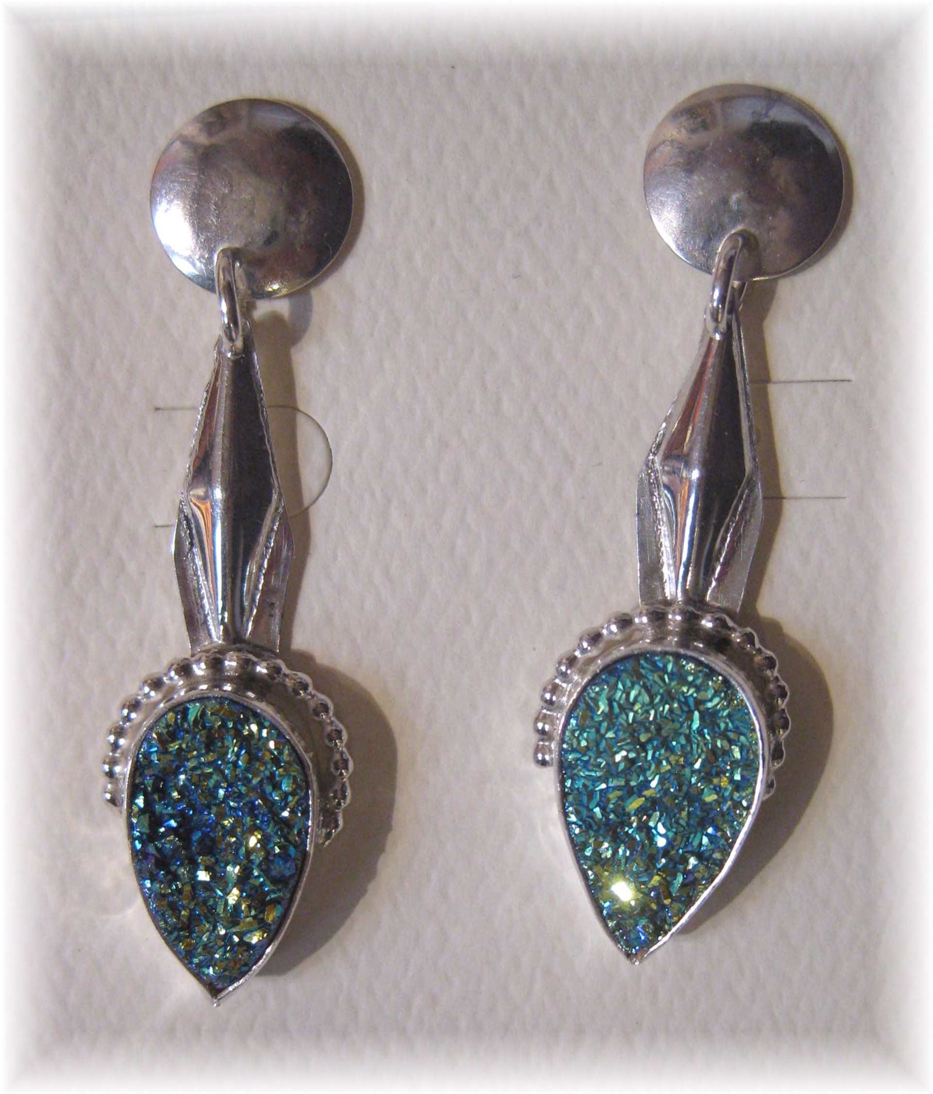 Sterling Silver with Blue Druzy by Michael Redhawk