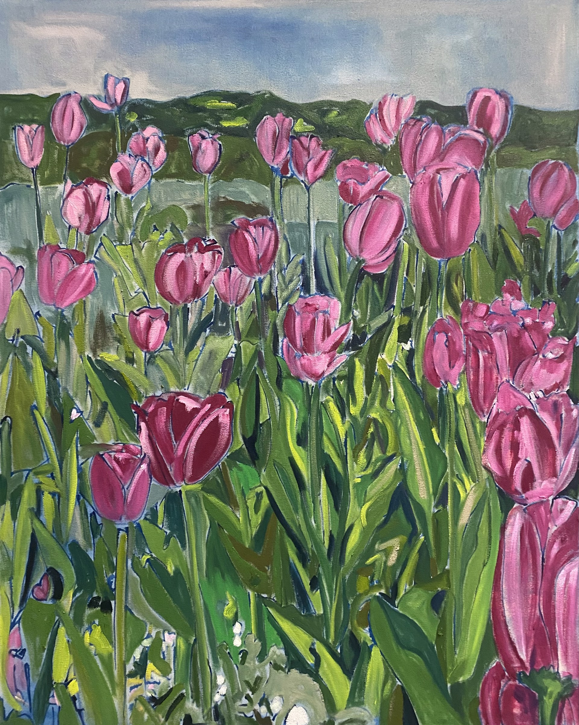 Pink Tulips by Maggie Bandstra