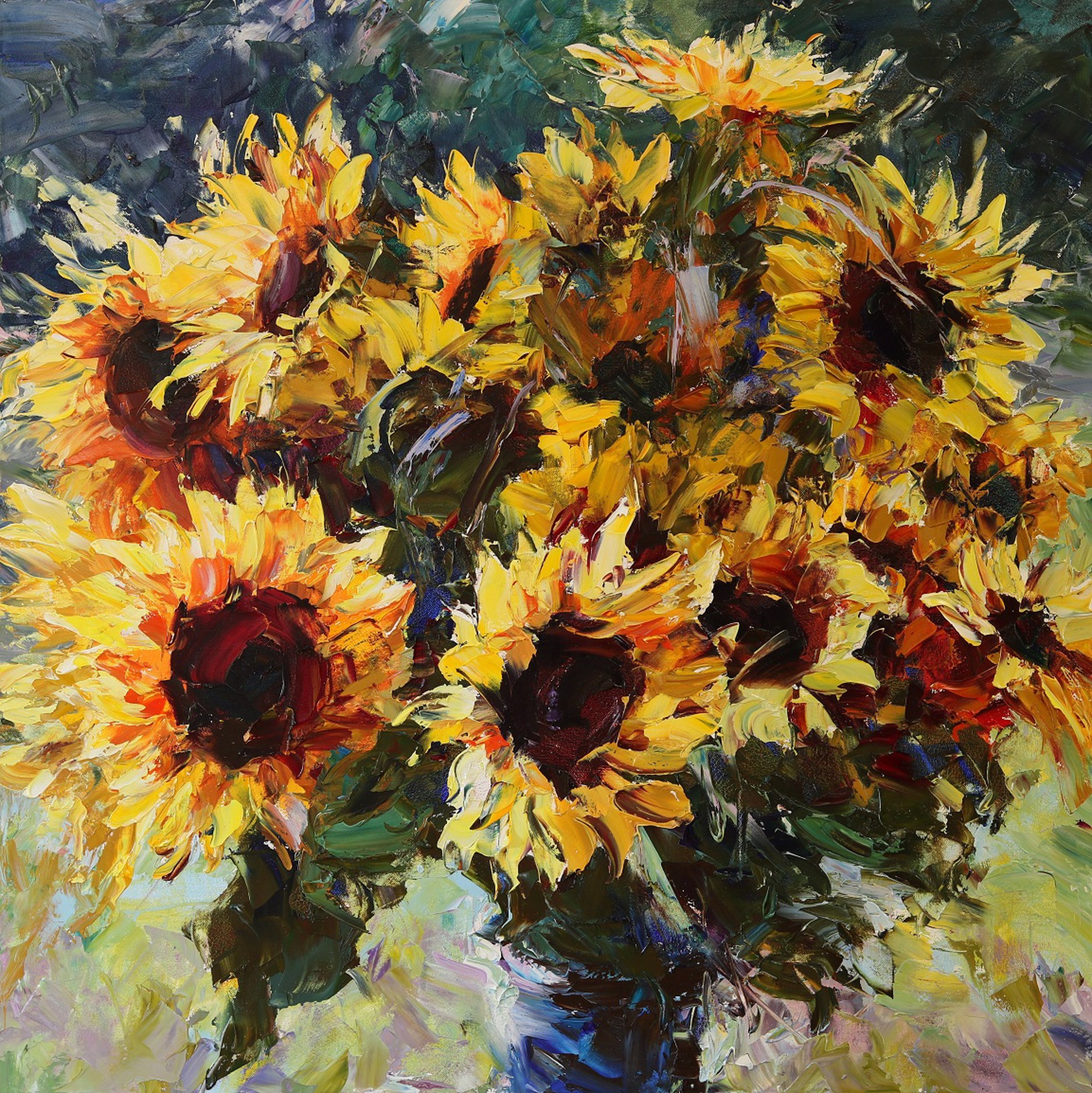 Sunny Flowers (SOLD) by LYUDMILA AGRICH