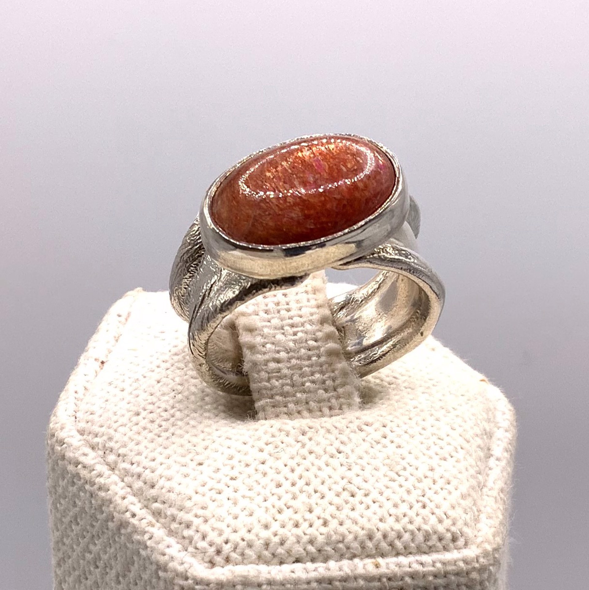 Sunstone Ripple Ring by Kristen Baird