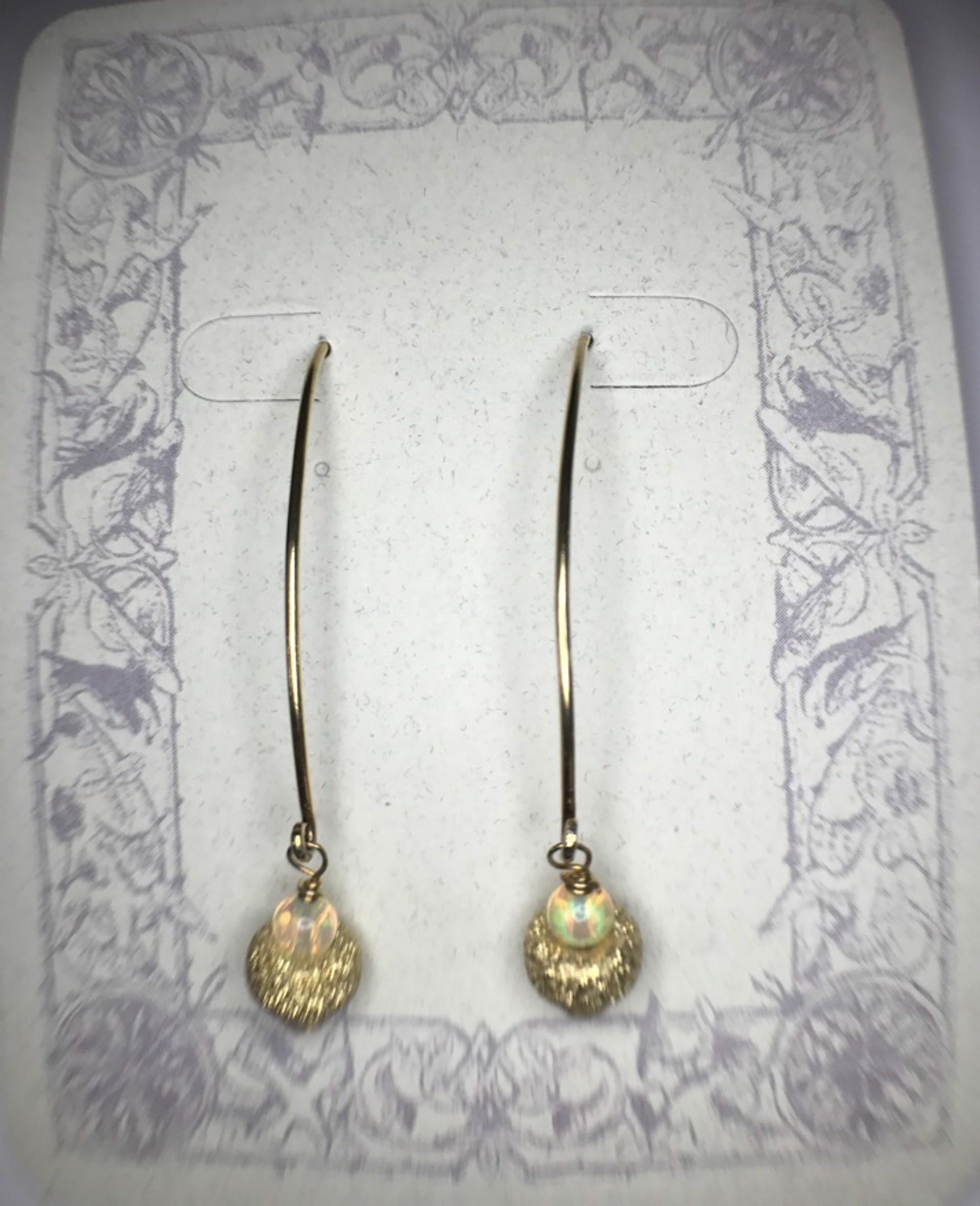 Earrings - Opal & Gold Vermeil  #8668 by Bonnie Jaus