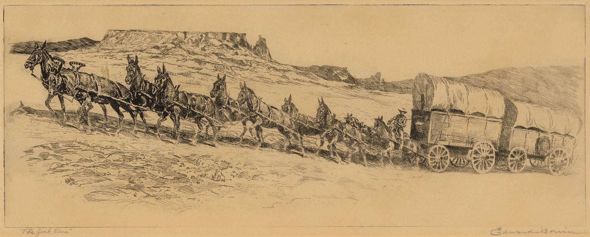 Jerk Line, No. 1 by Edward Borein