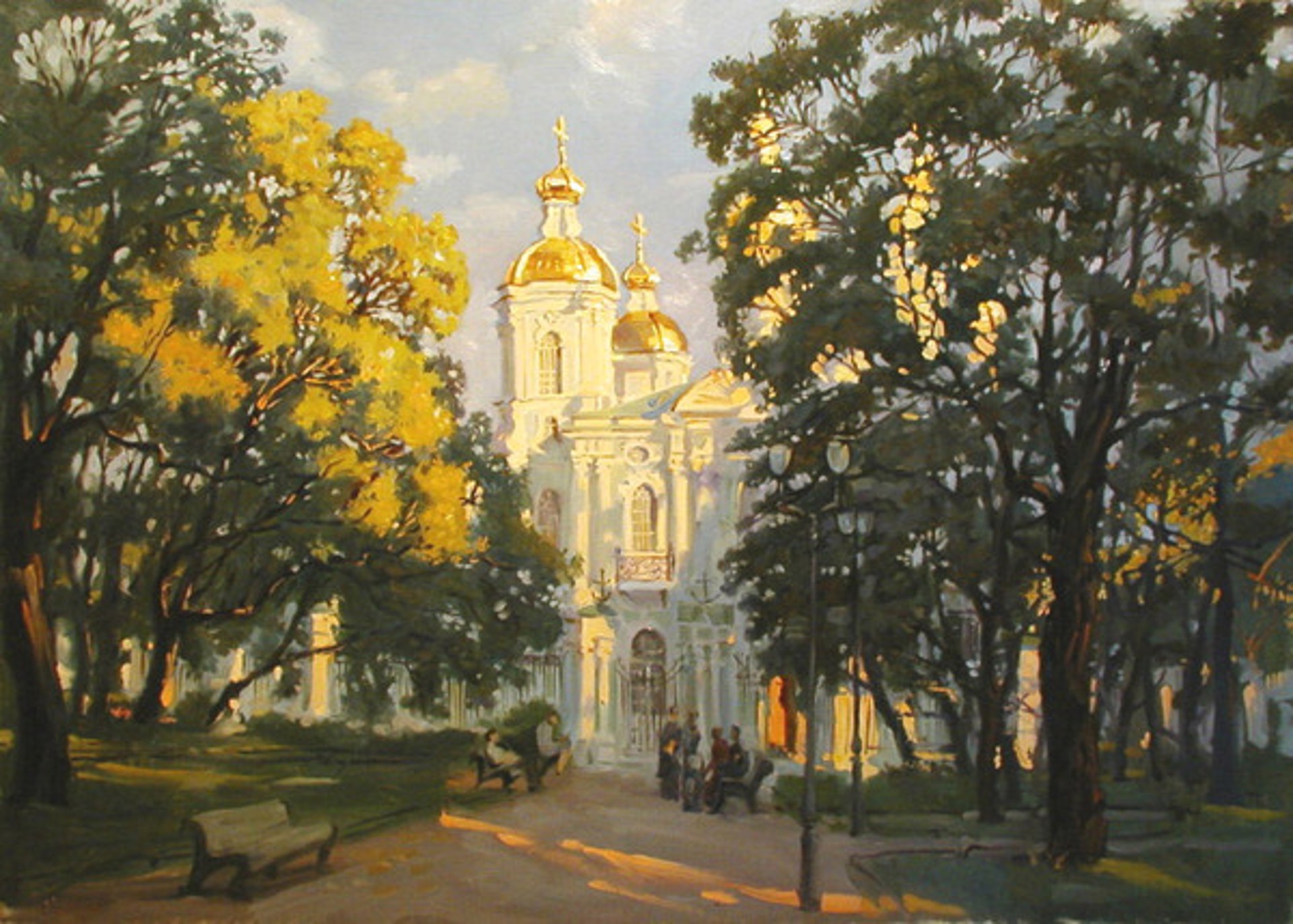 Church Yard by Vyacheslav Morgun