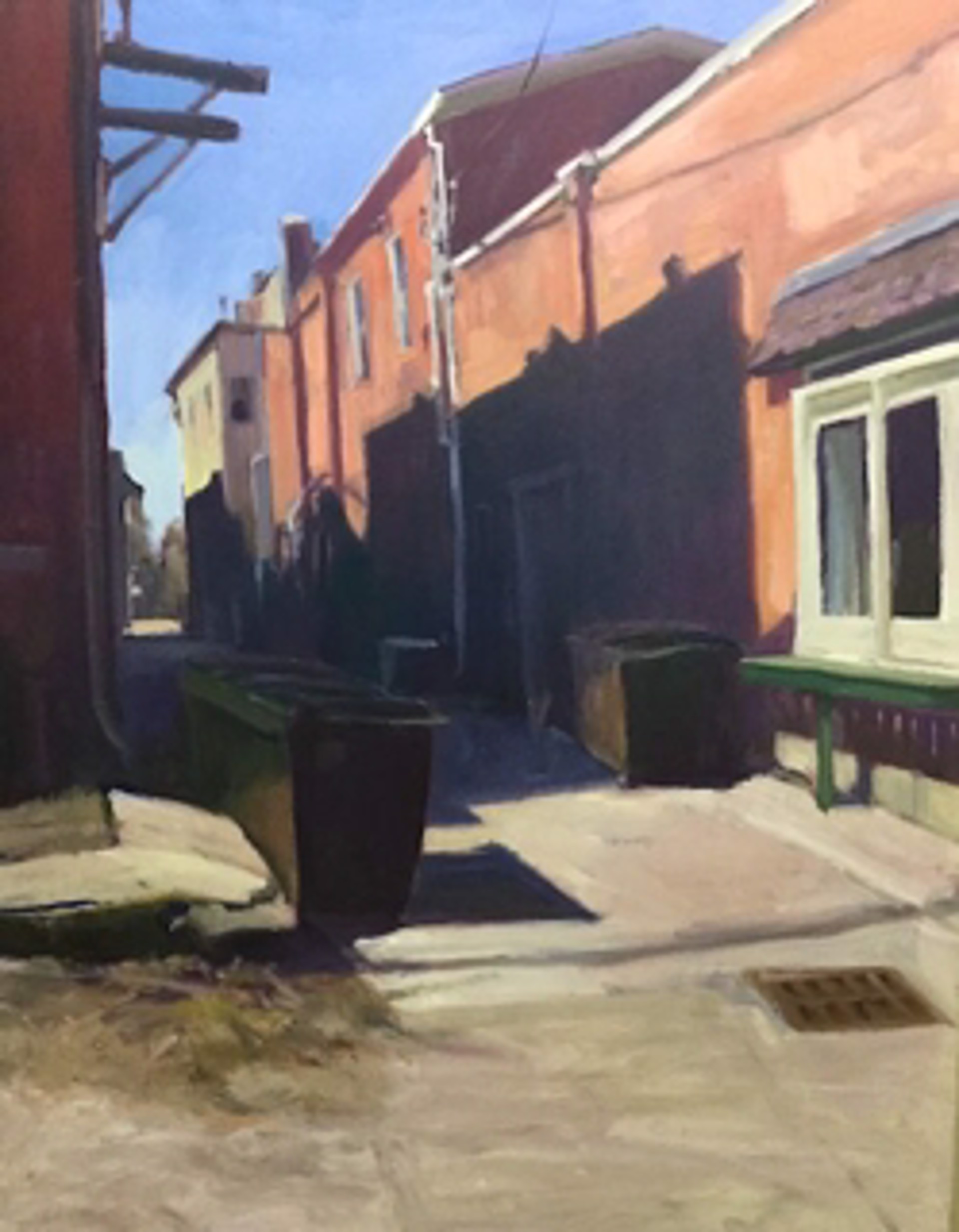 Fairfield Alley - East Side of the Square by John Preston