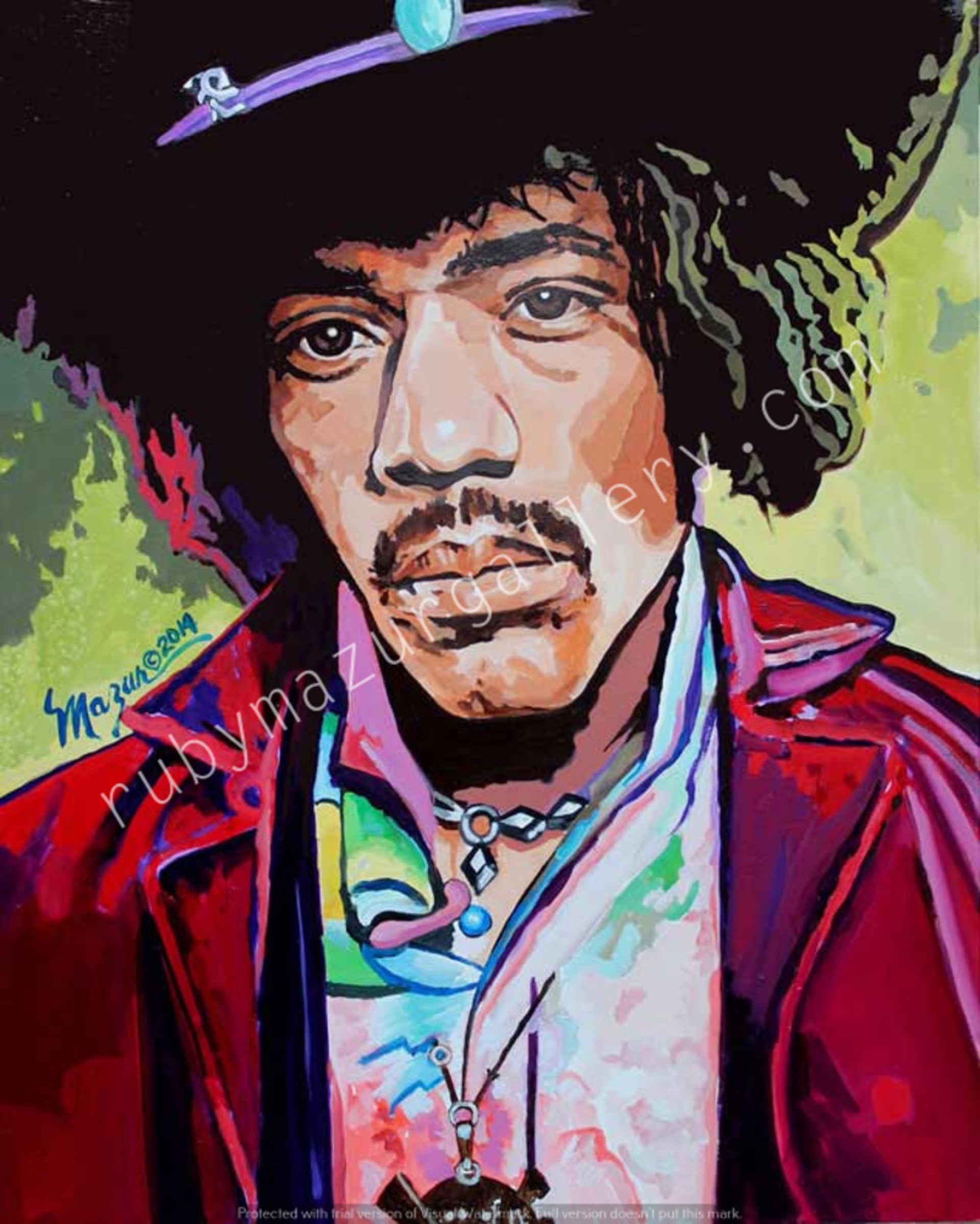 Jimi Hendrix by Ruby Mazur