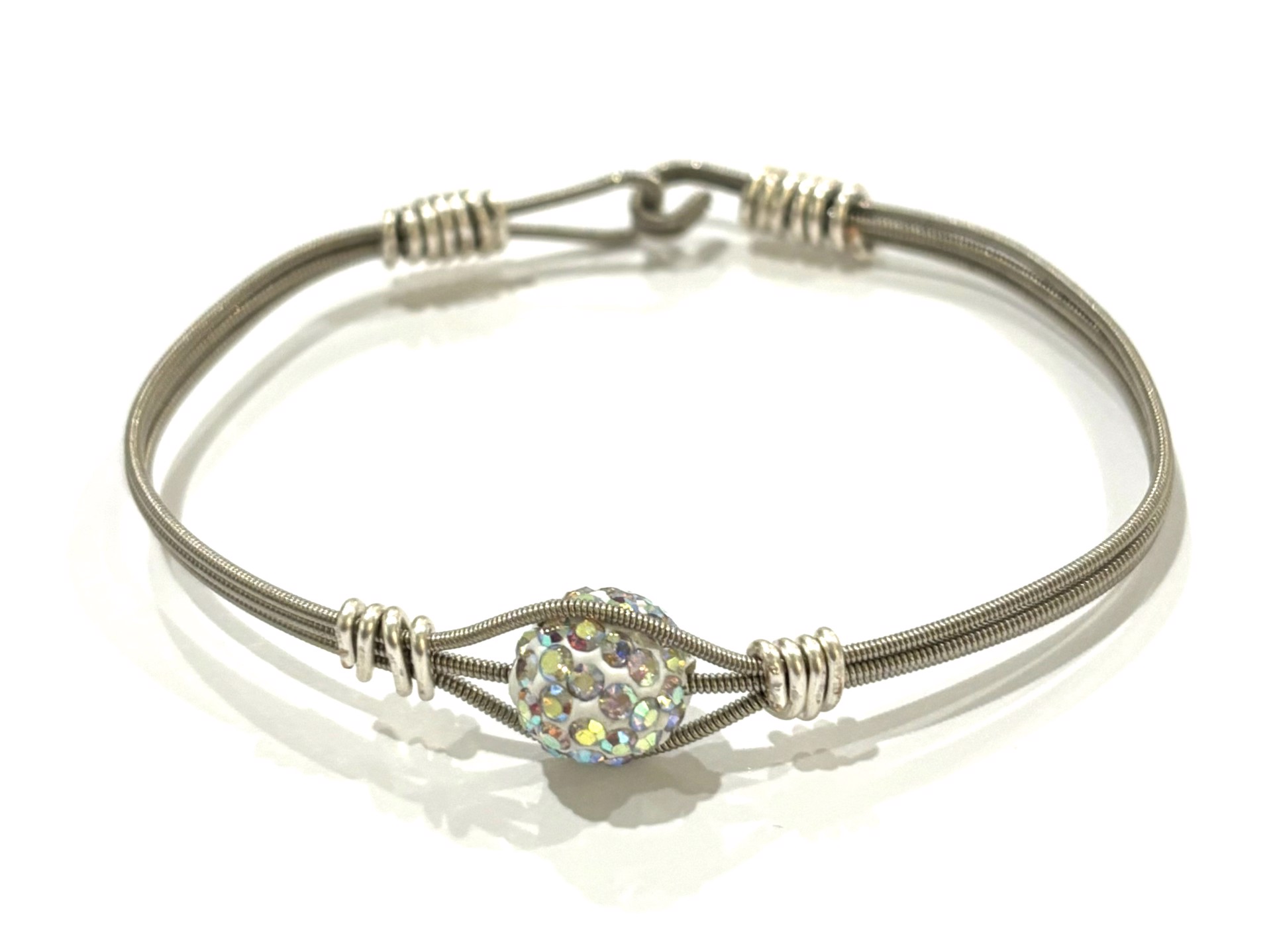 Sparkle Bead Guitar String Bracelet by String Thing Designs