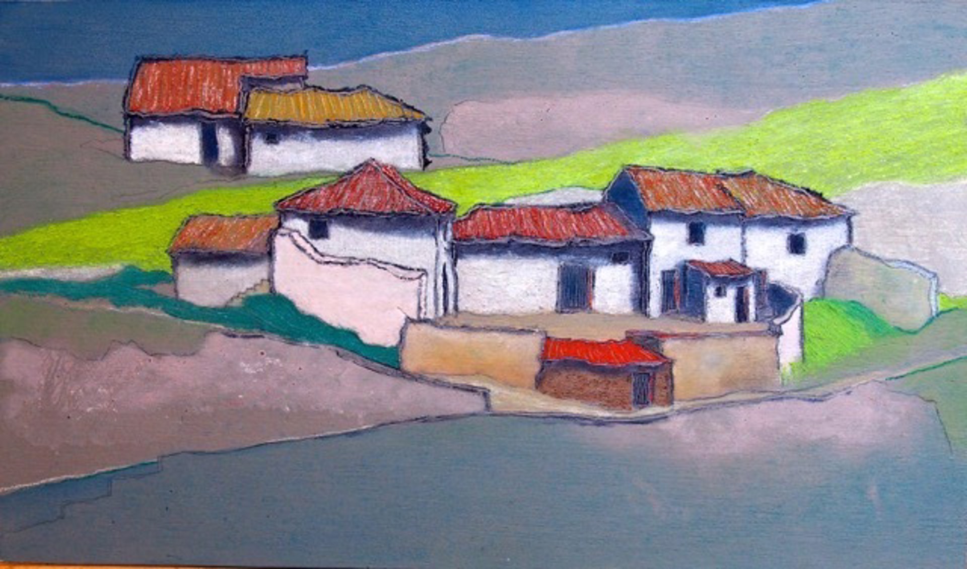 Houses on a Hill (Azenhas do Mar) by Andy Newman