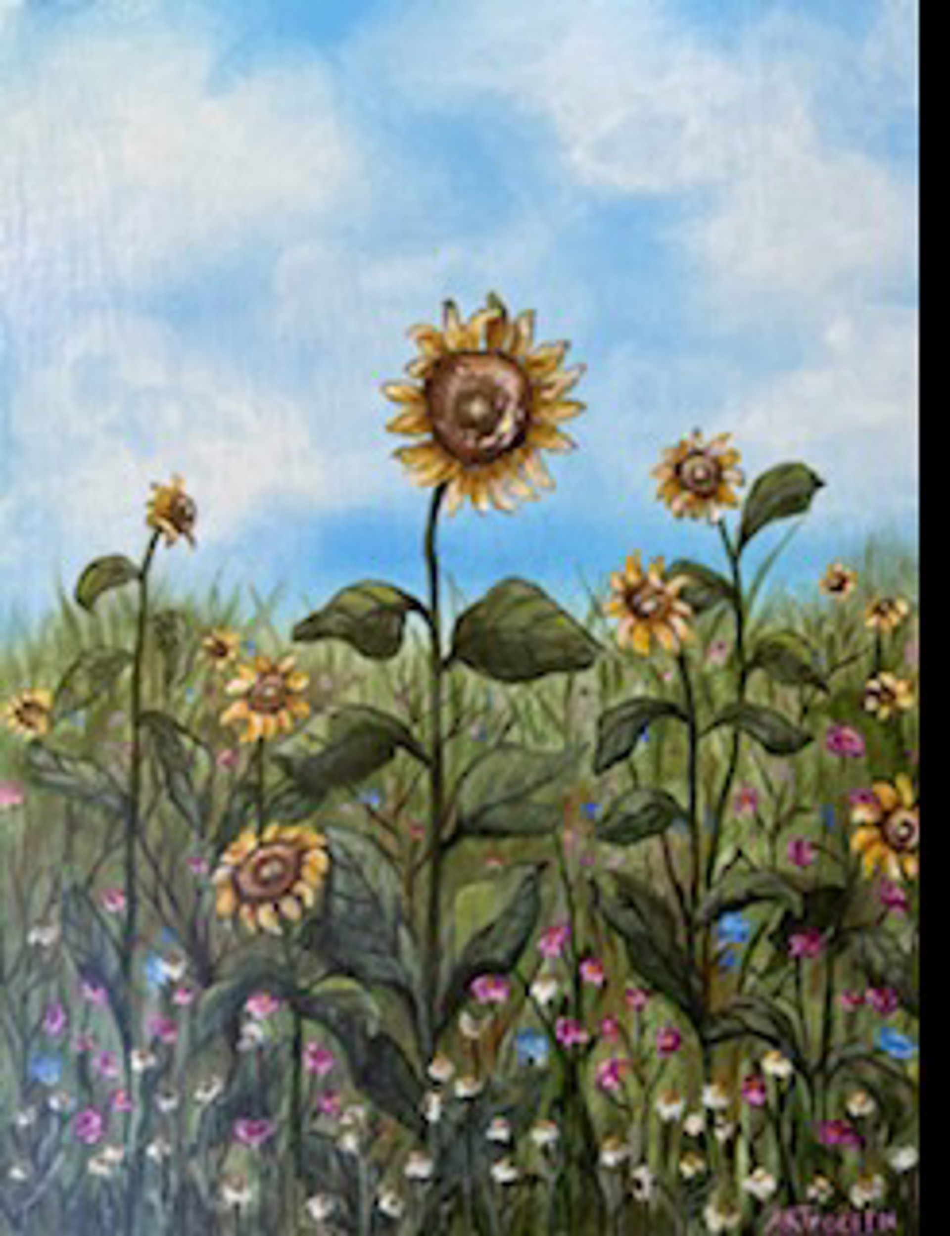 Field of Flowers by Audrey R Troceen