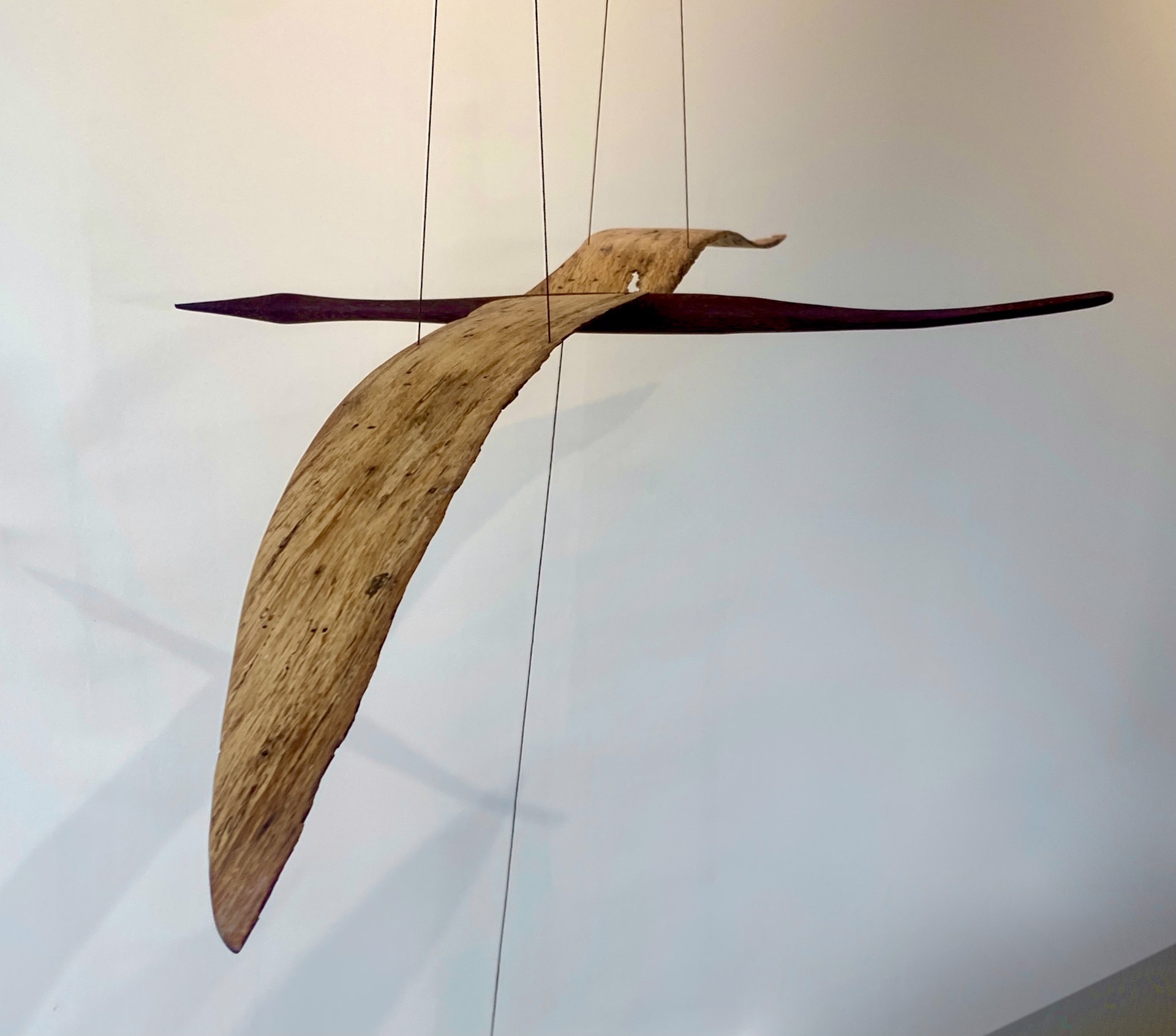 Medium Bird Mobile (Dark Wood Body) by Juan Carlos Arango & Angela Matiz