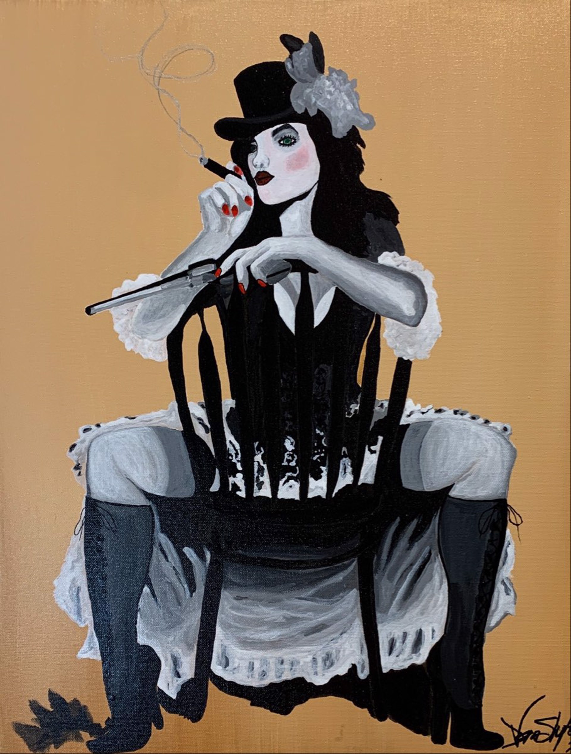 Lady in Chair by Johnny Van Slyke Summers