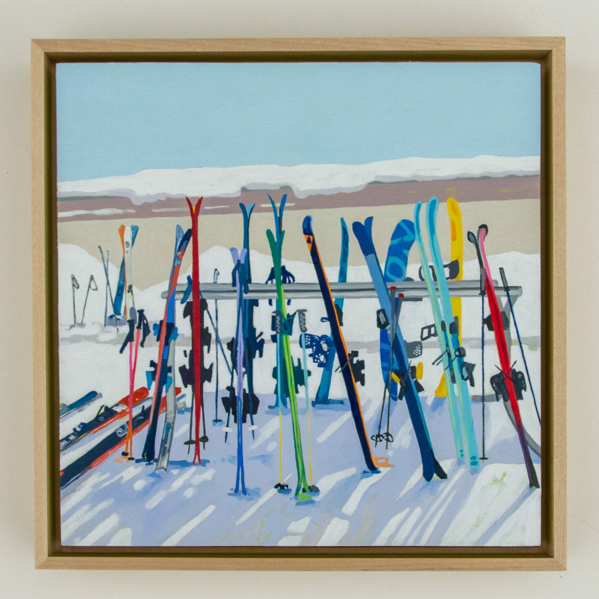 Skis Behind Lookout by Berkeley Hoerr