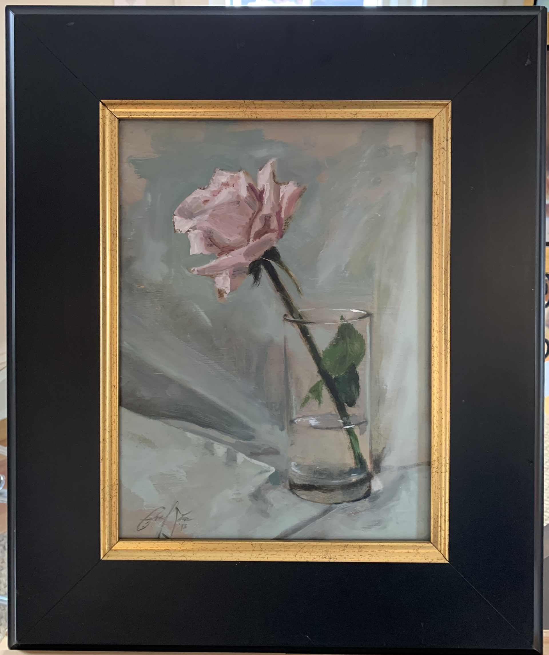 Rose in Glass by Paul Ferrari