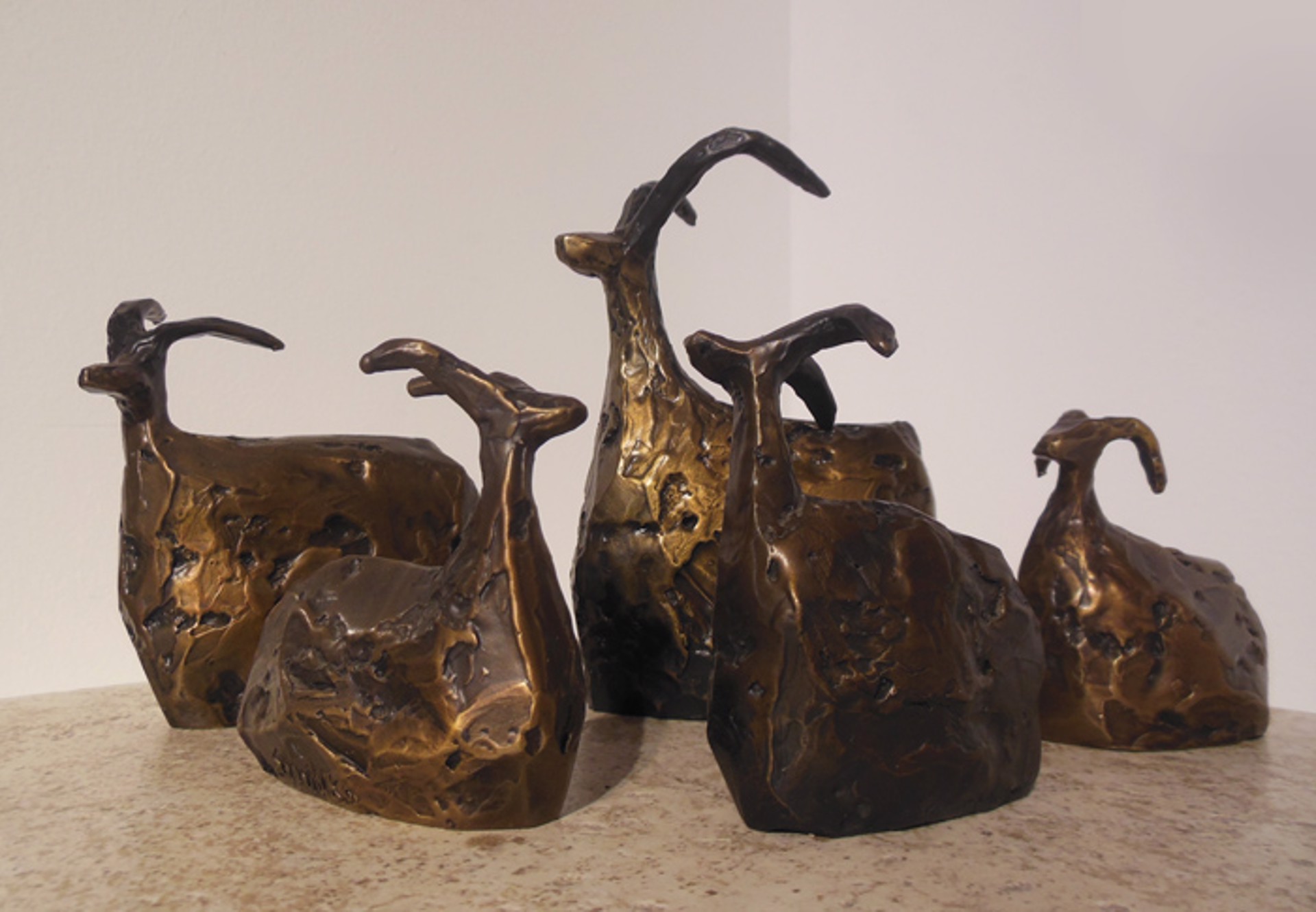 Seated Flock - Small by Jill Shwaiko