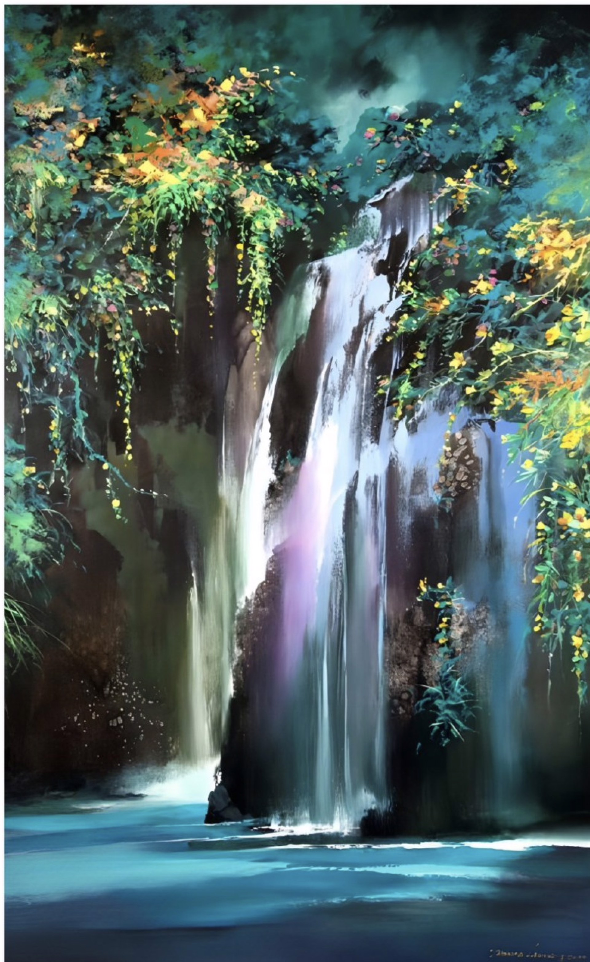 Lavender Falls by Thomas Leung
