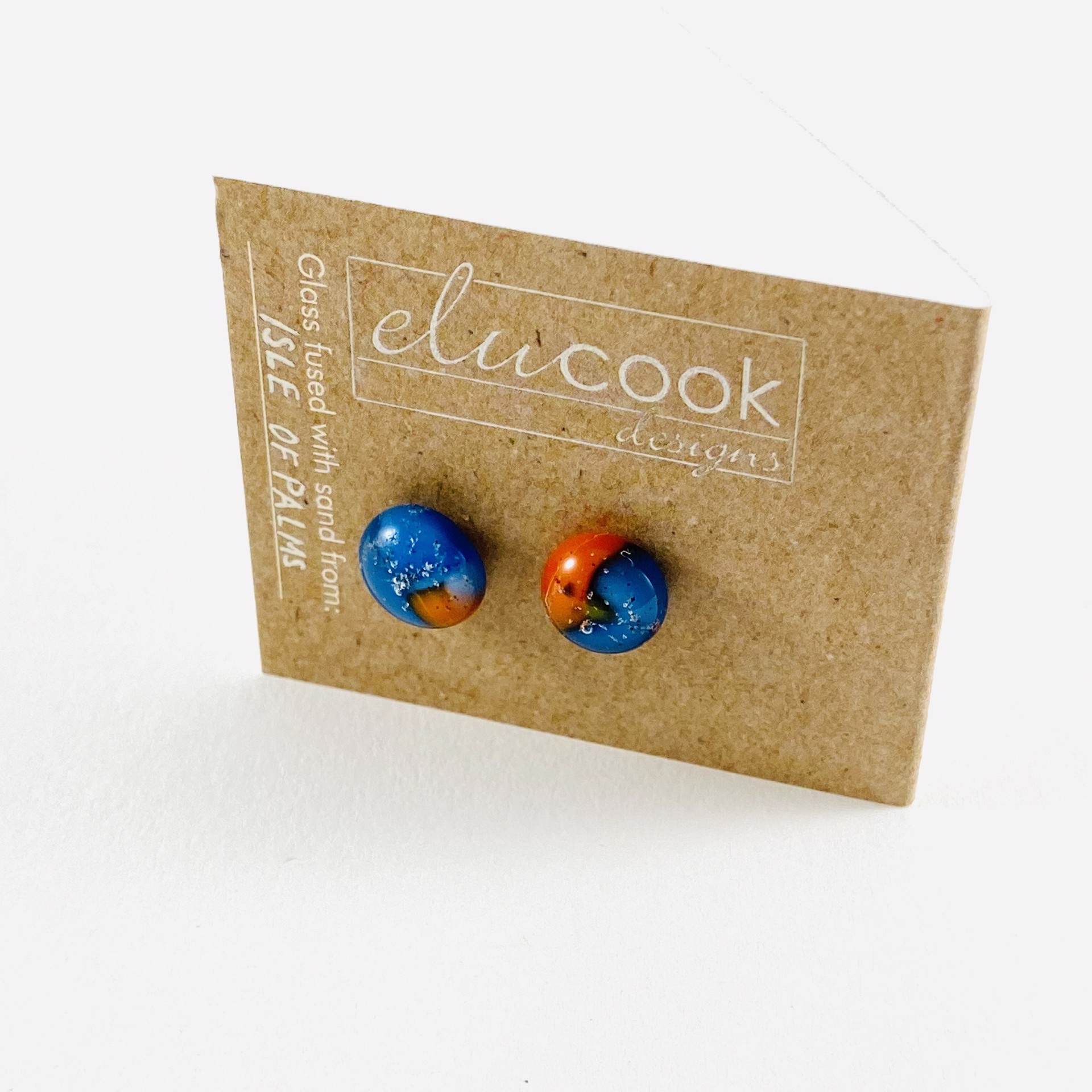 Button Earrings, 8x by Emily Cook