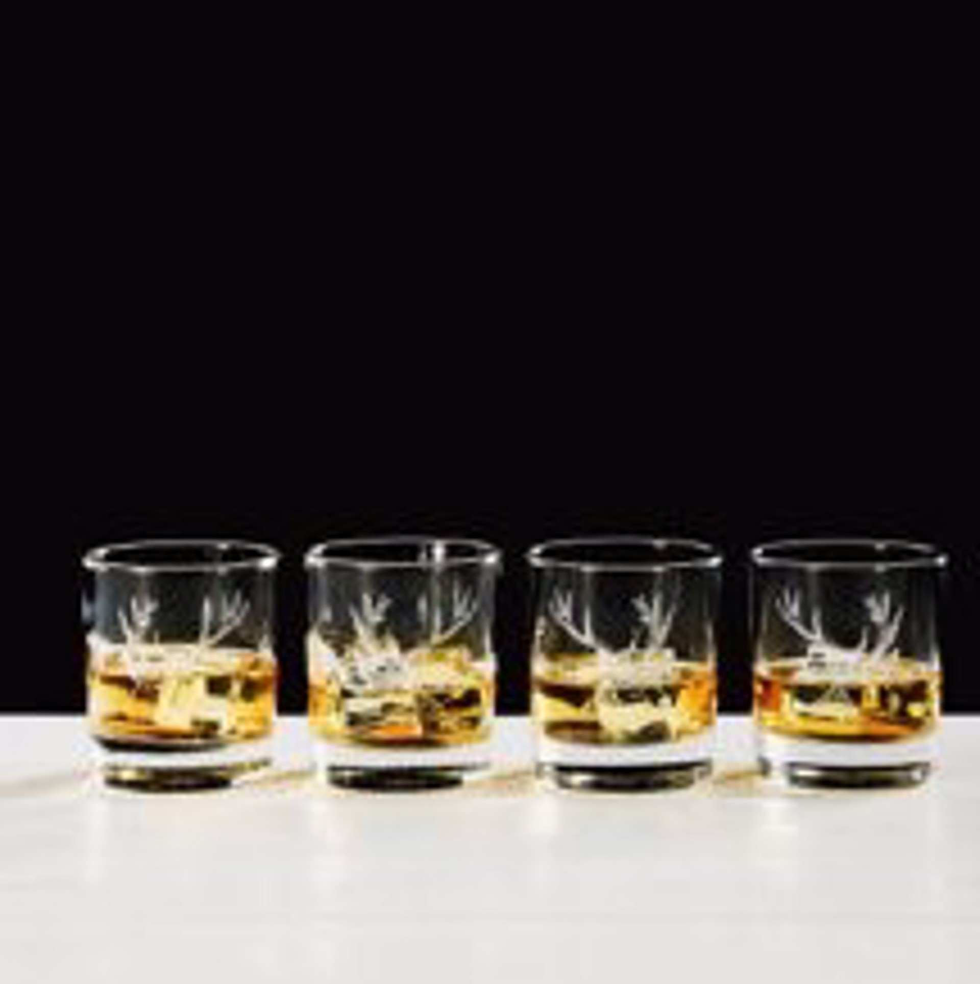 SelbraeHouse- Stag Glass Tumblers (Set of 4) by GVL CMKT