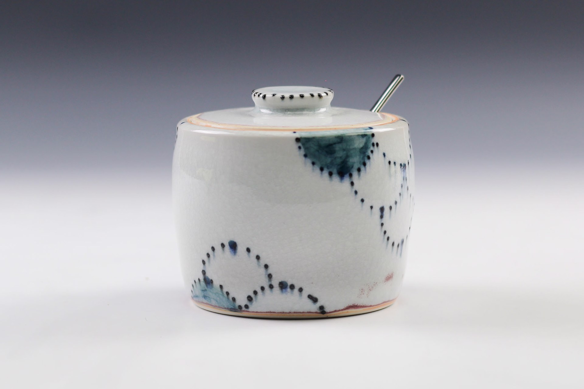 Sugar Jar with Spoon by Juliane Shibata