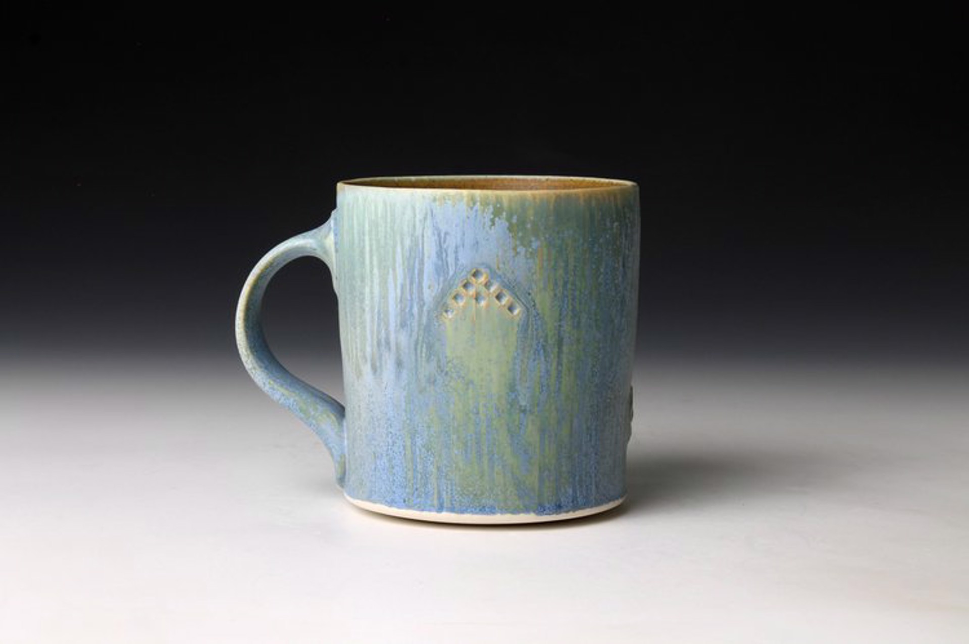 Round Blue Mug by Nick DeVries
