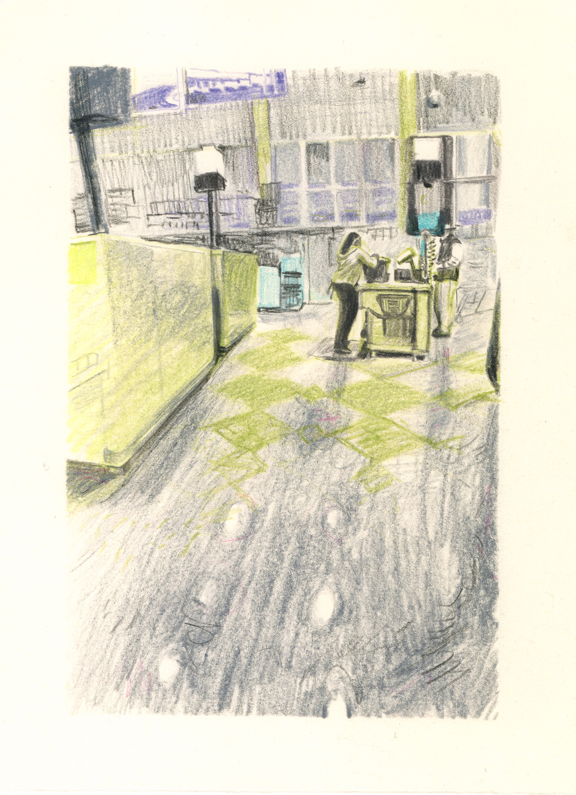Marketplace/Cashier #16 by Eilis Crean