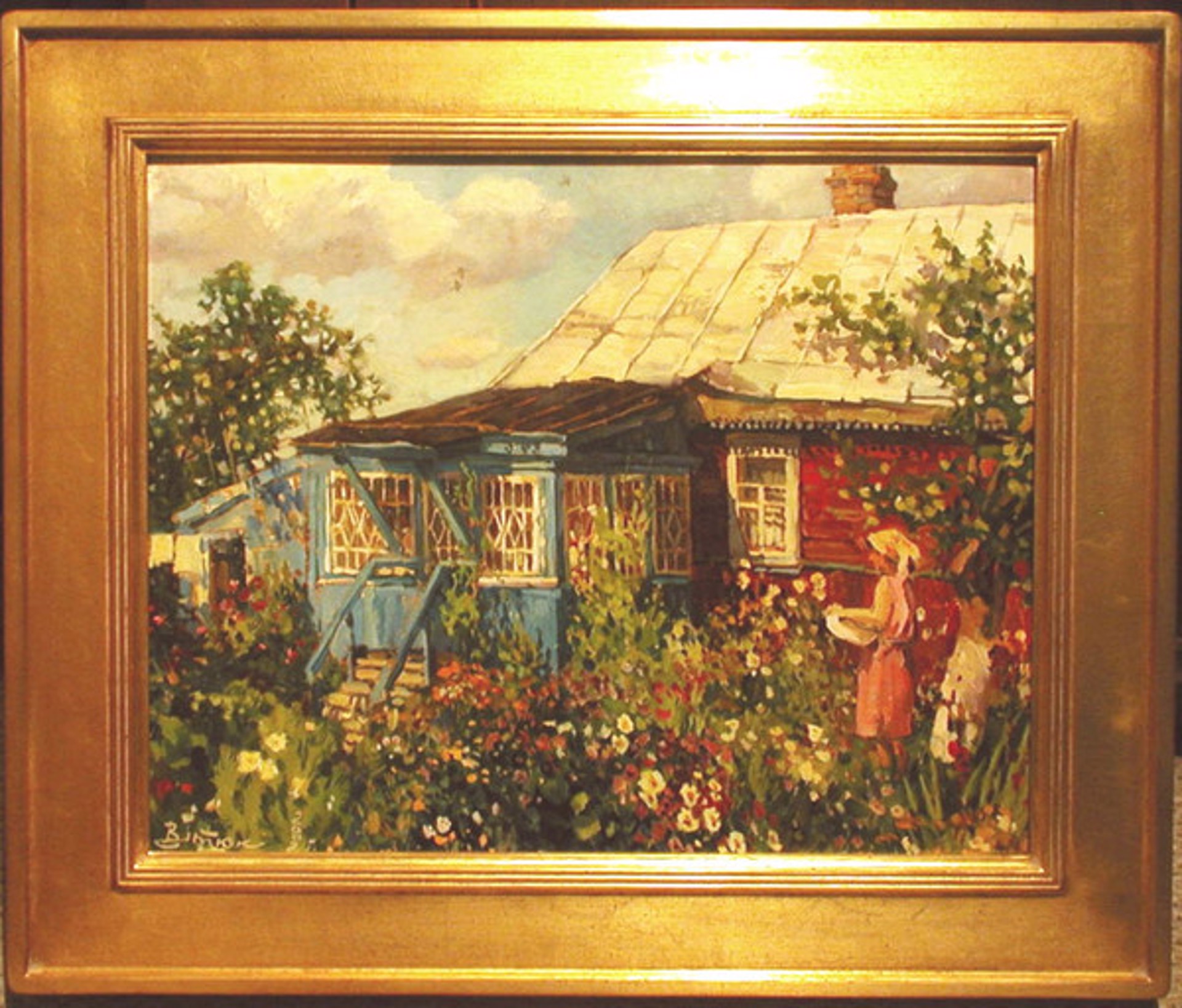 At the Dacha, Red House by Ivan Vityuk