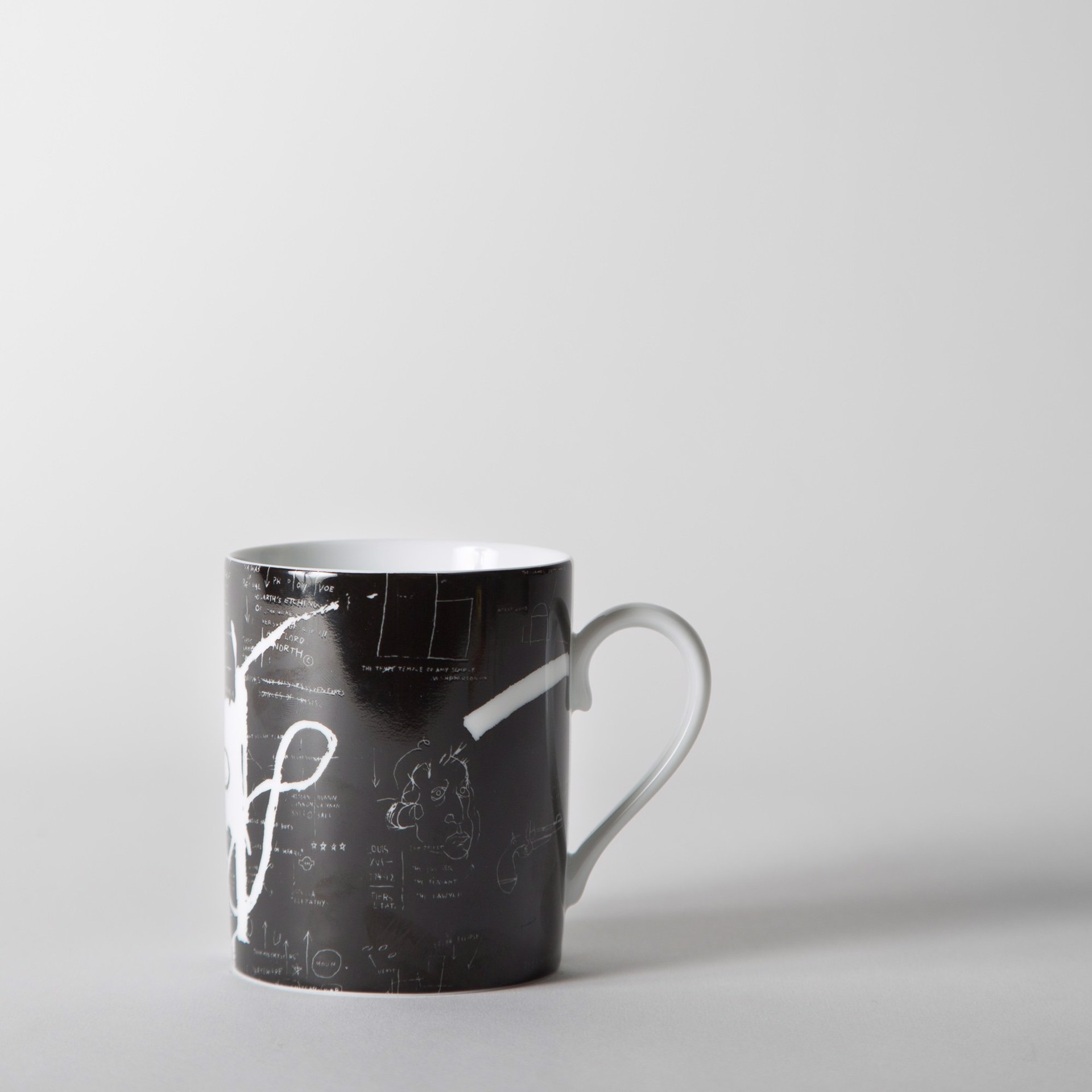 Black & White Mug by Jean-Michel Basquiat