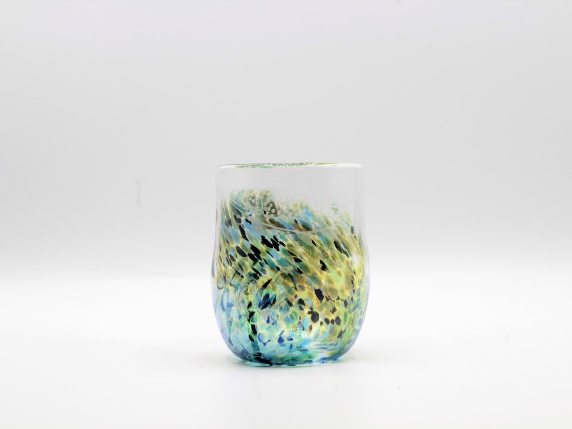 Fish Hand Blown Glass Cup - Blue by Katie Sisum