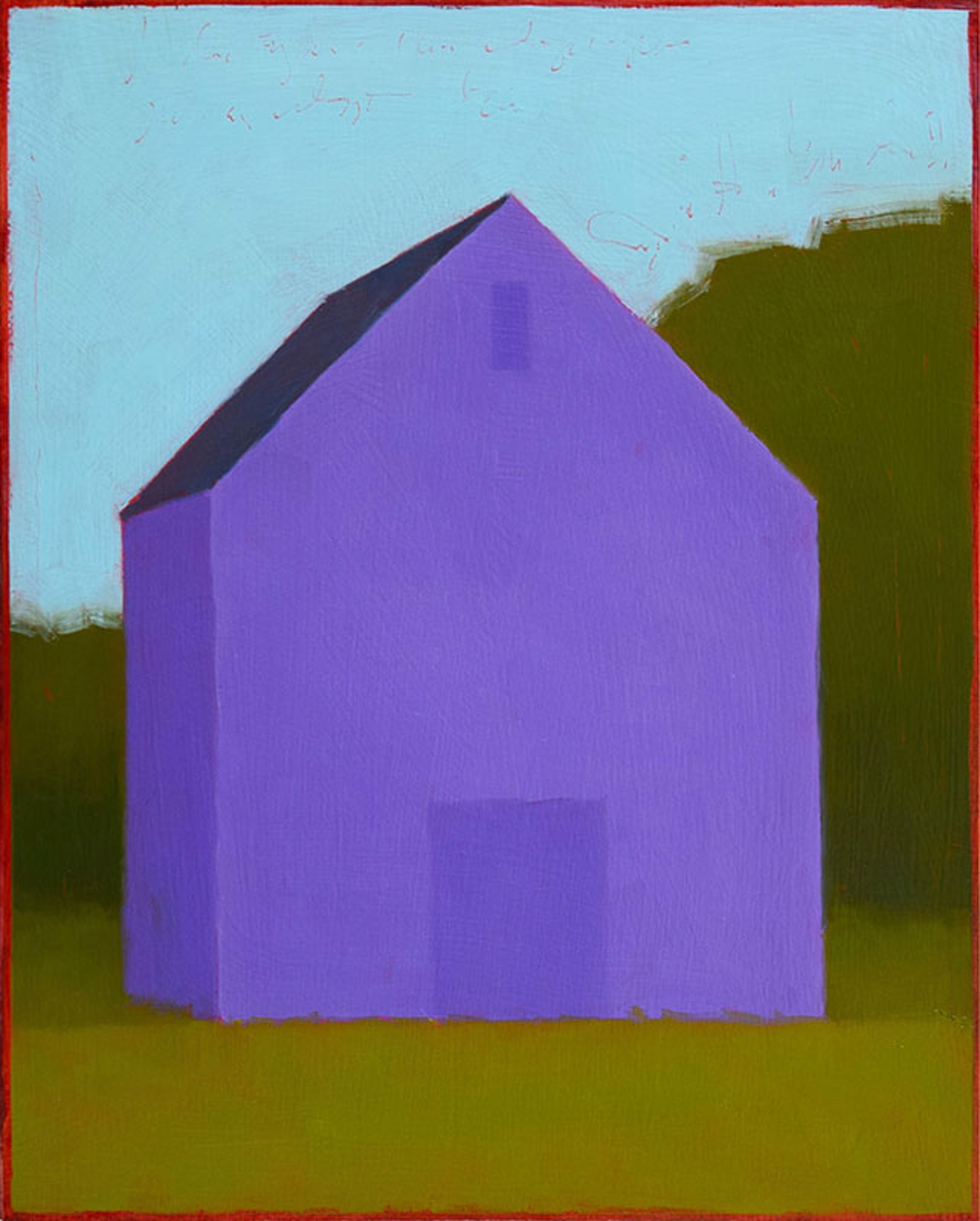 Plain Purple Barn by Tracy Helgeson