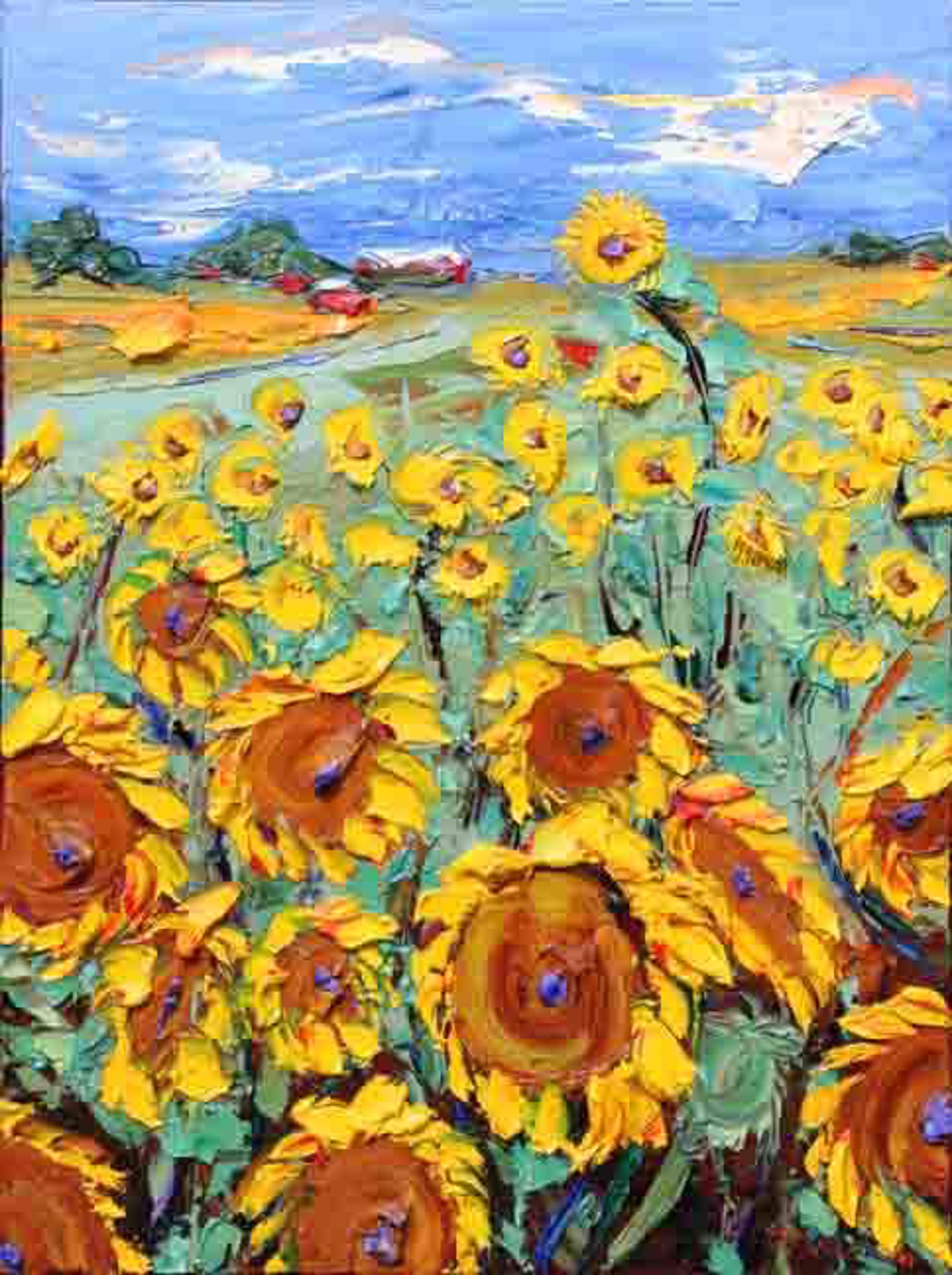 Sunflower Symphony II by JD Miller