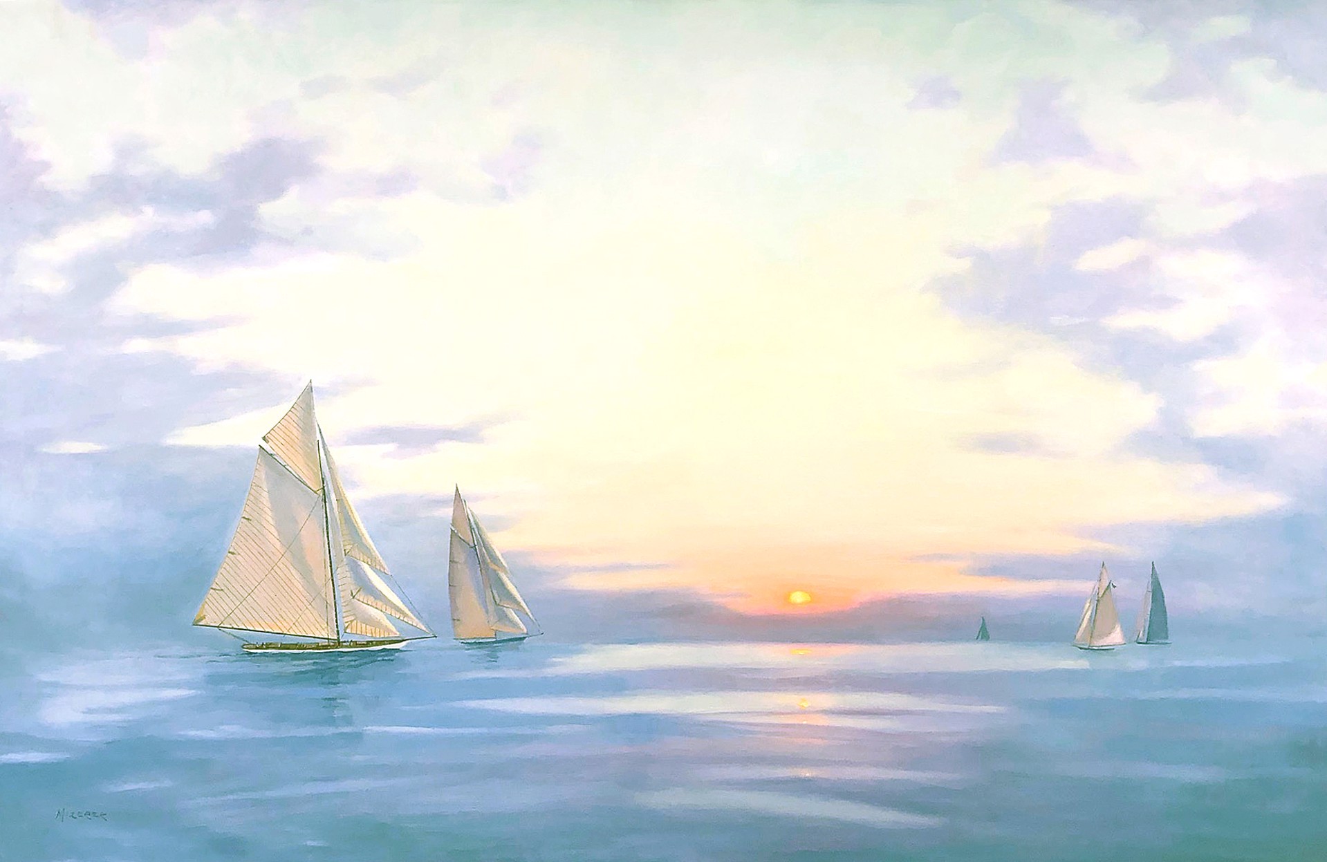 "Sailing Out Of The Mist" by Leonard Mizerek
