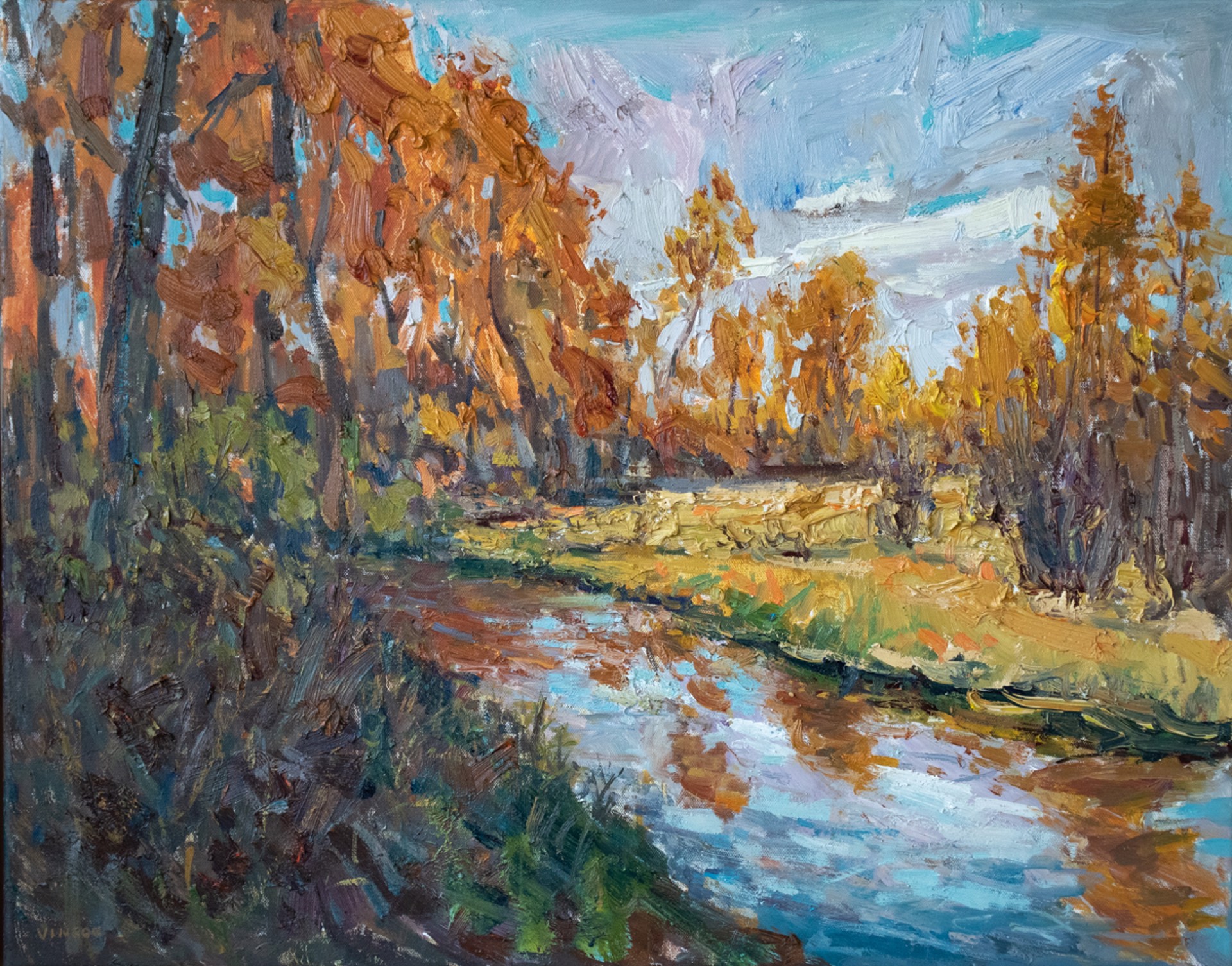 Cottonwoods in Autumn by Turner Vinson
