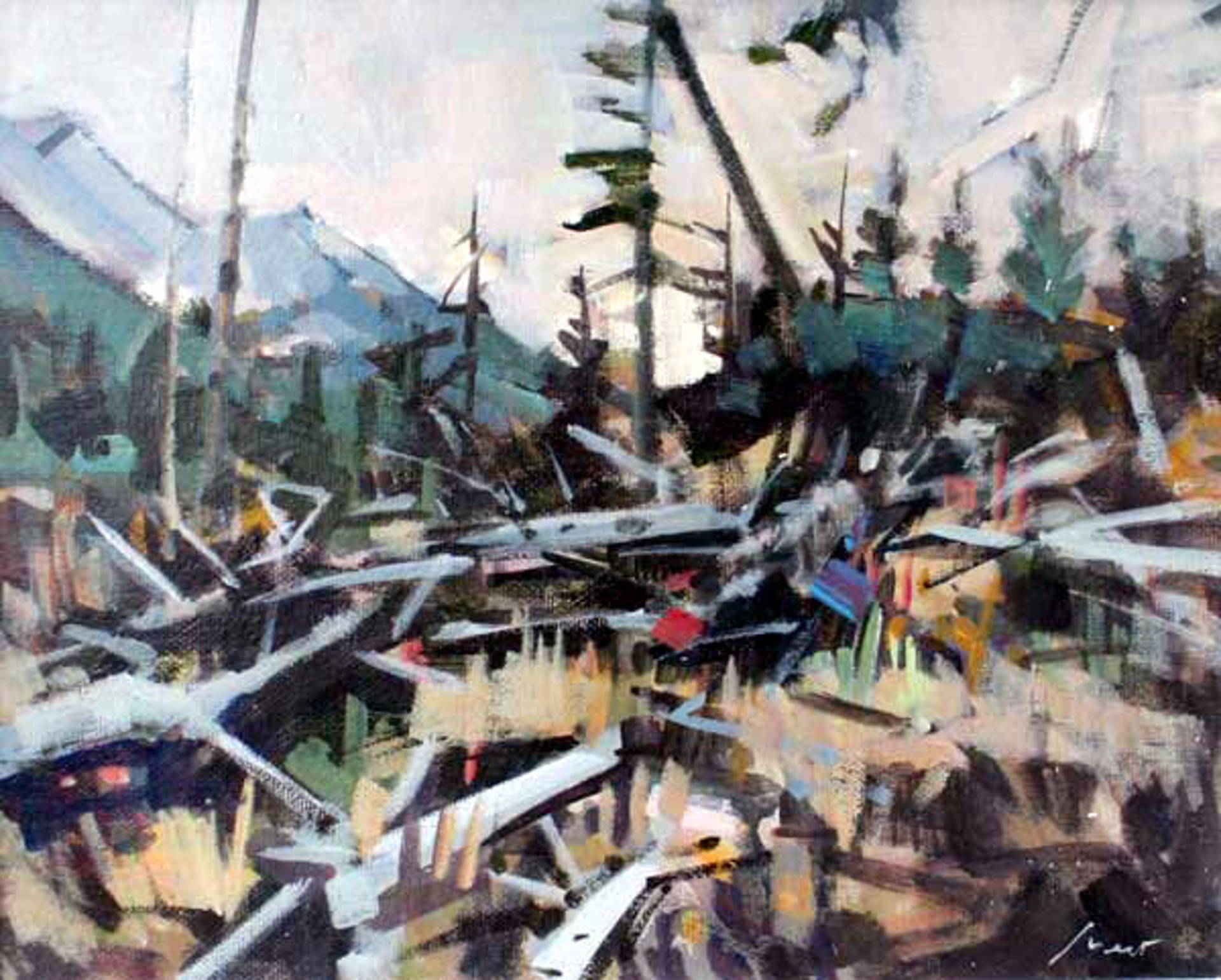 Fallen Trees, Jasper N.P. by Jim Vest