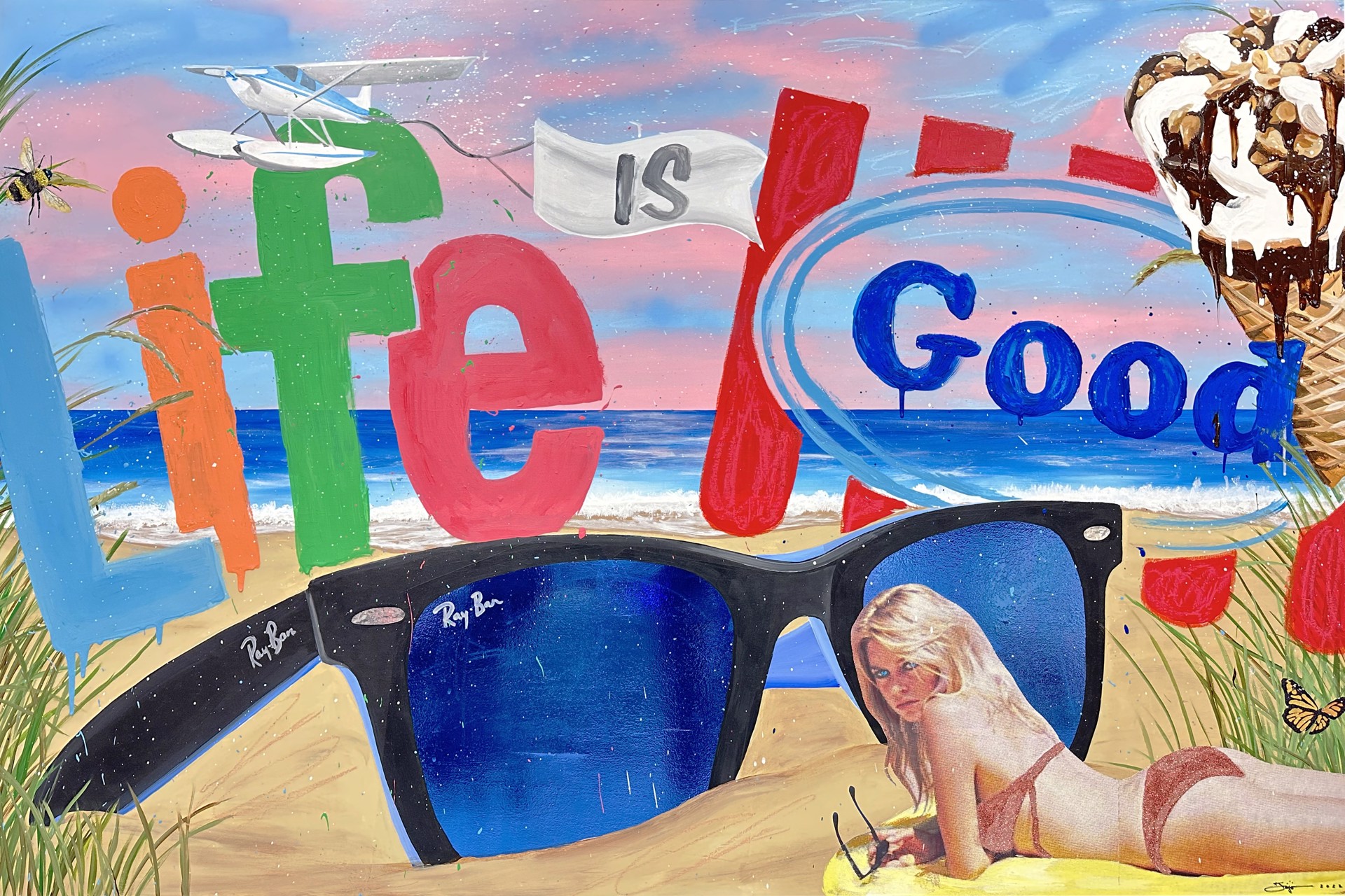 Life is Good (Beach) by Jojo Anavim