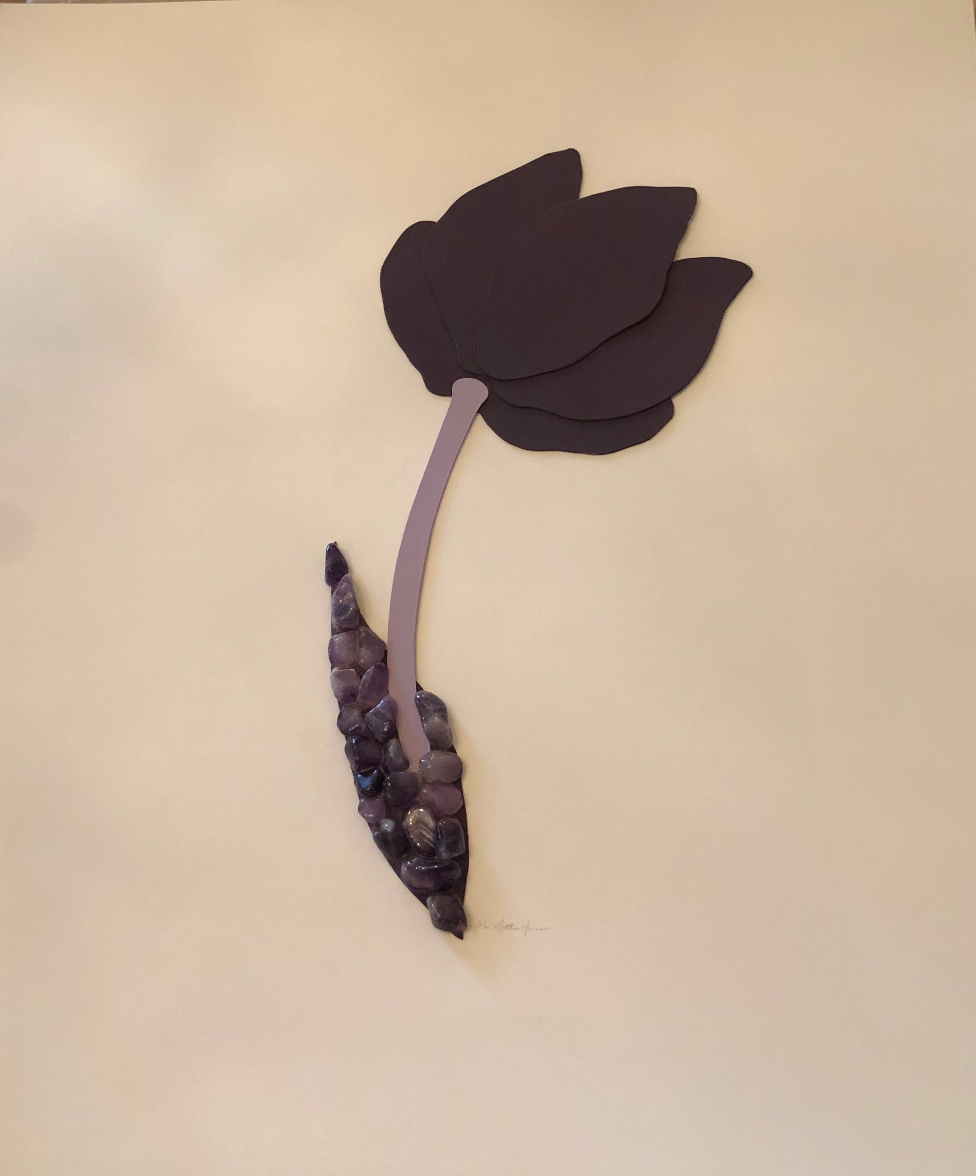 Sculpted Tulip, Purple by John Matthew Moore