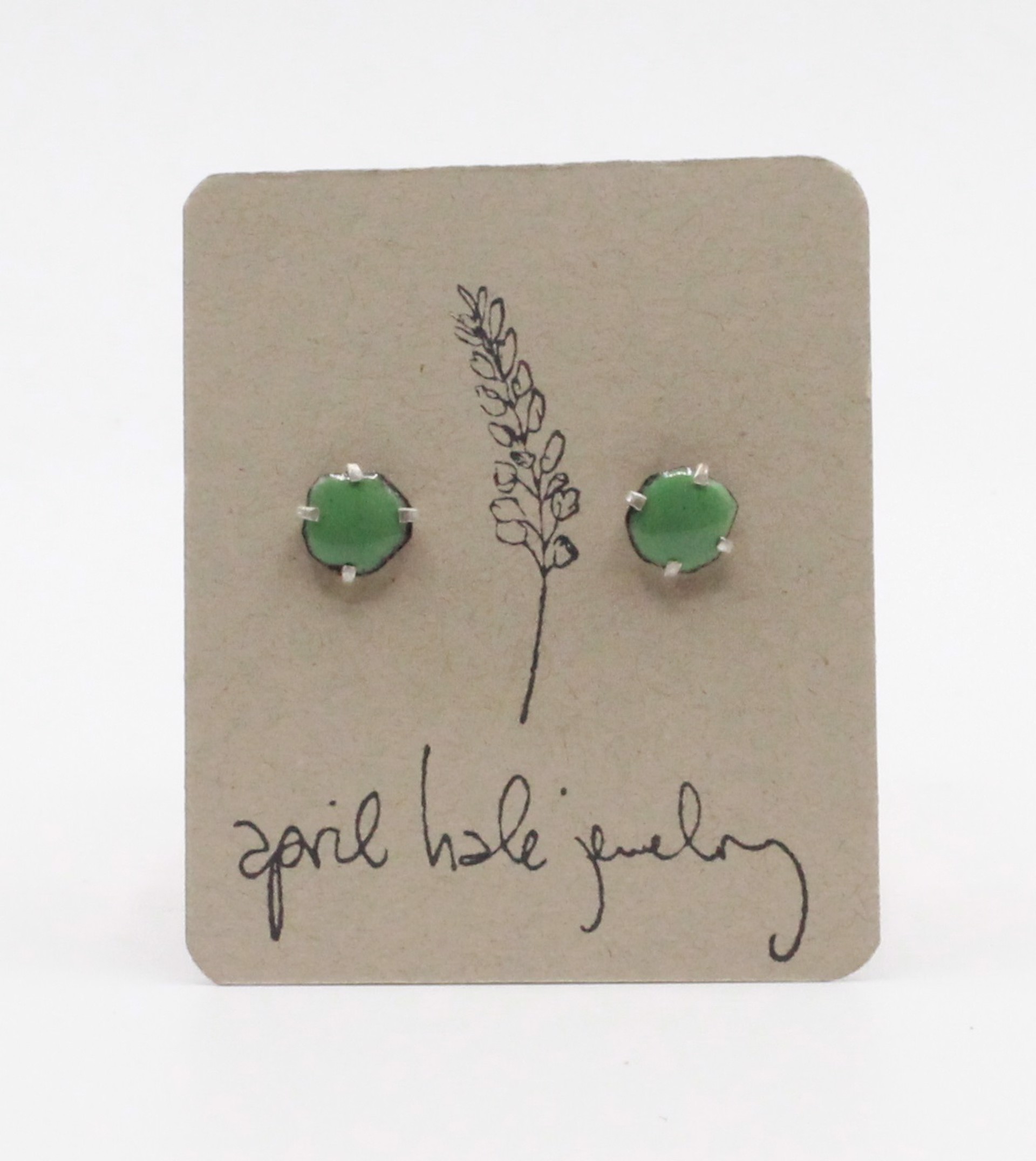 Nugget Earrings - Green by April Hale