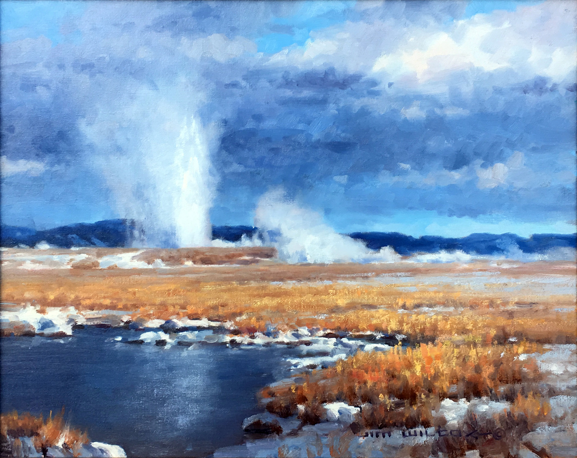 Yellowstone Geyser Basin by Jim Wilcox
