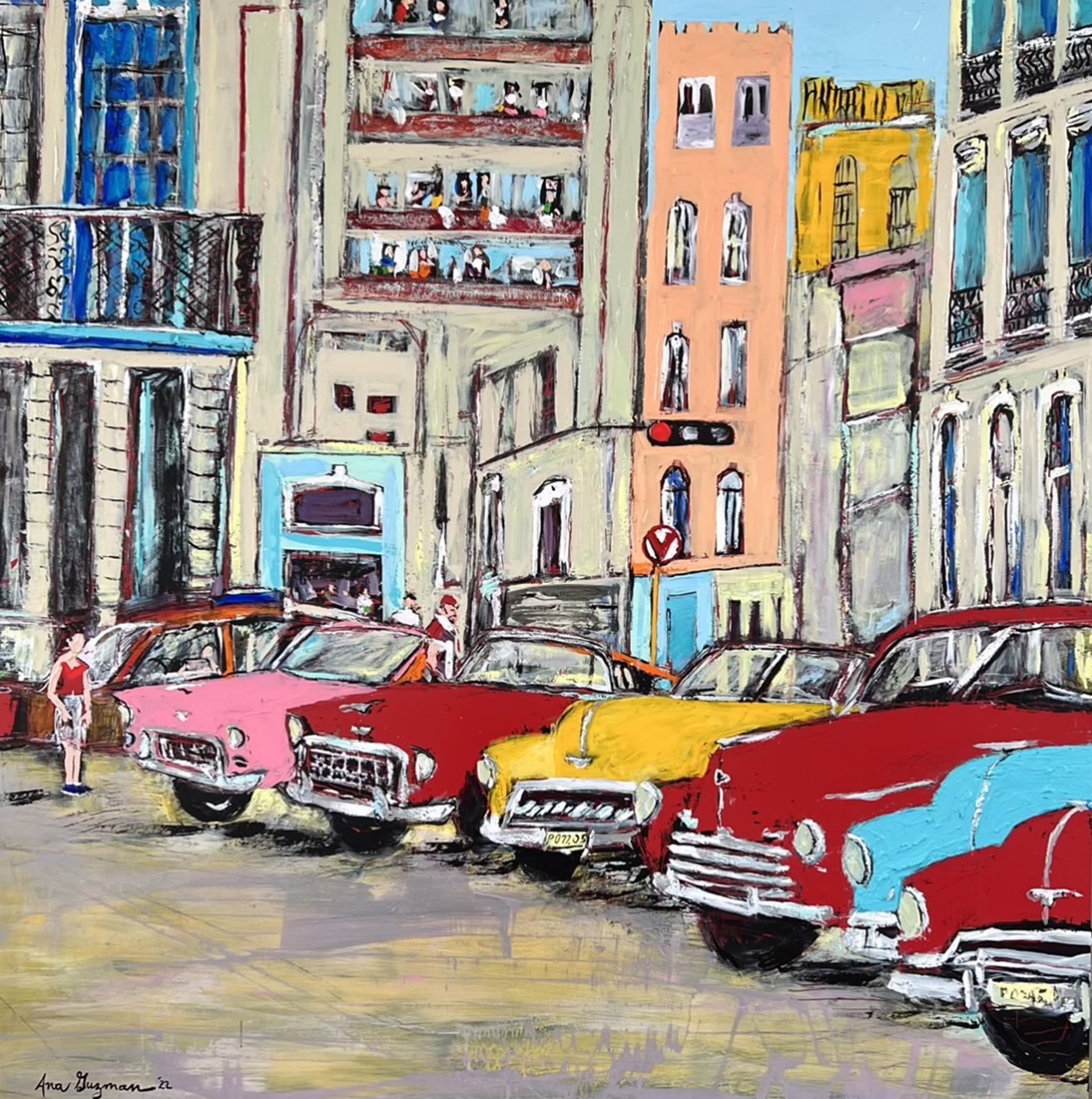 "Your Car Awaits"--Havana by Ana Guzman